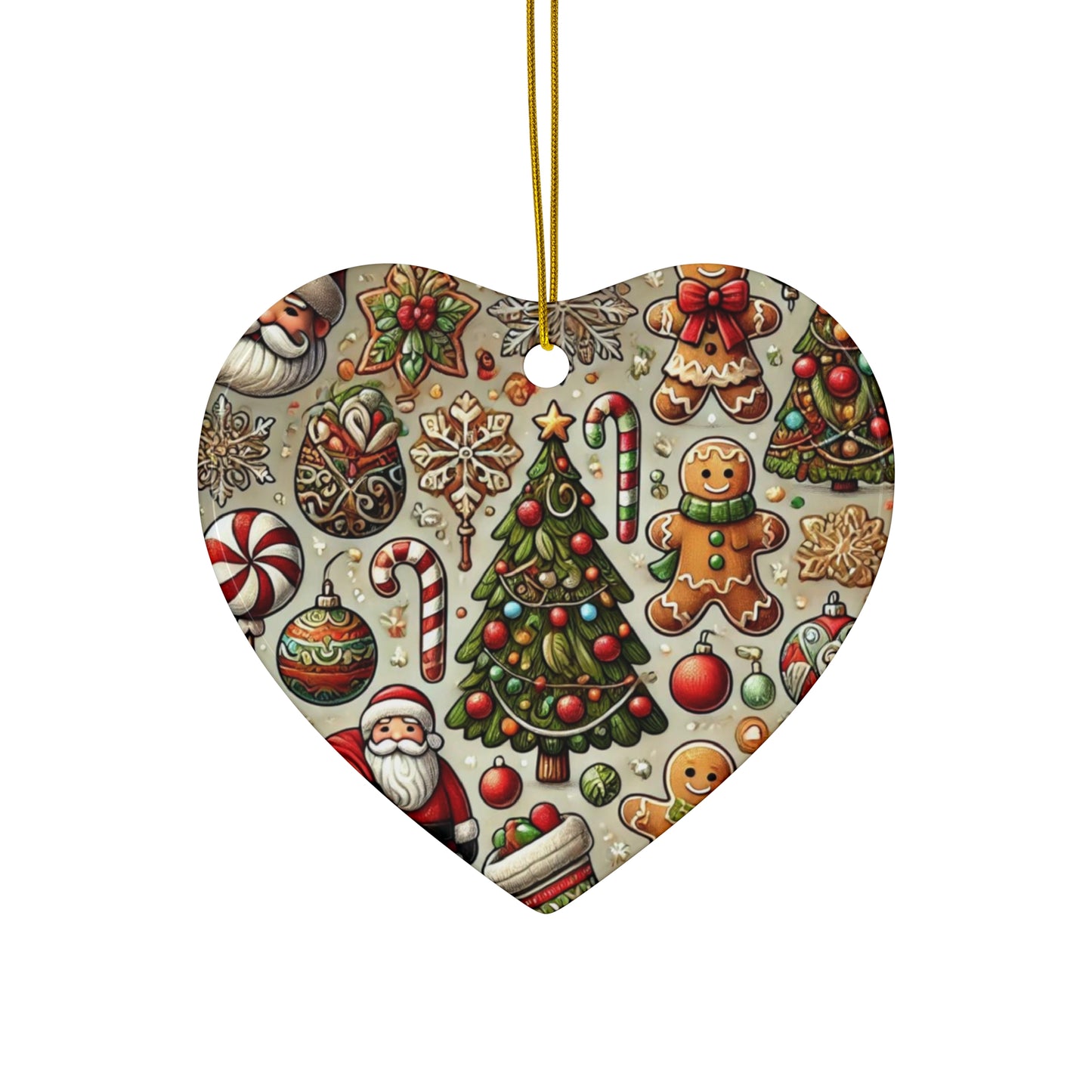 Ceramic Ornament, 4 Shapes