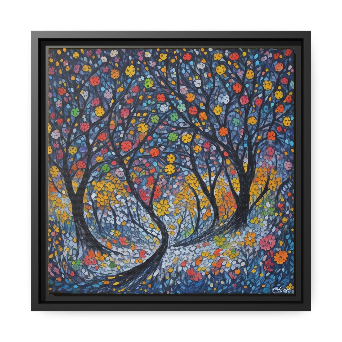 Matte Canvas, Black Frame