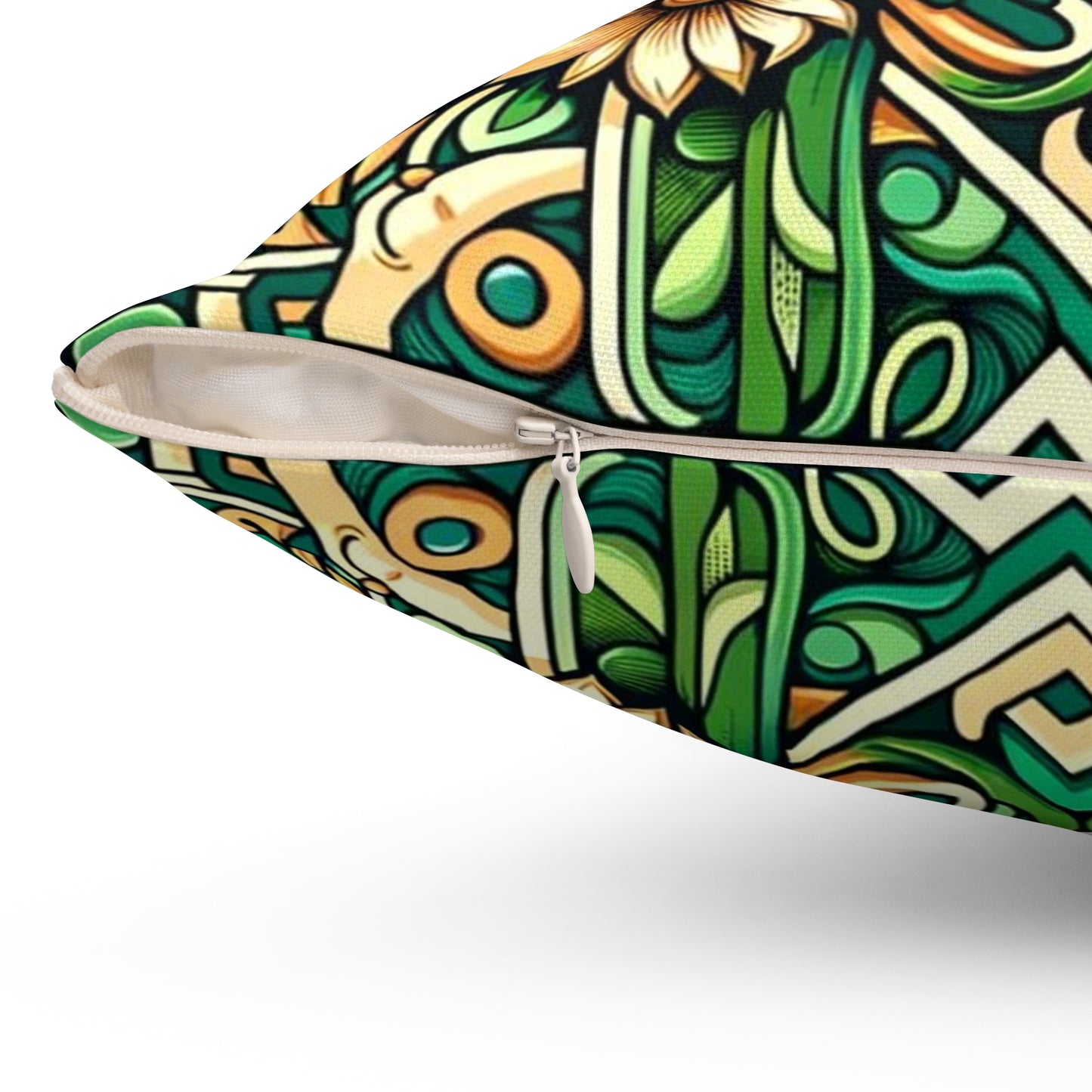 Spun Polyester Square Pillow