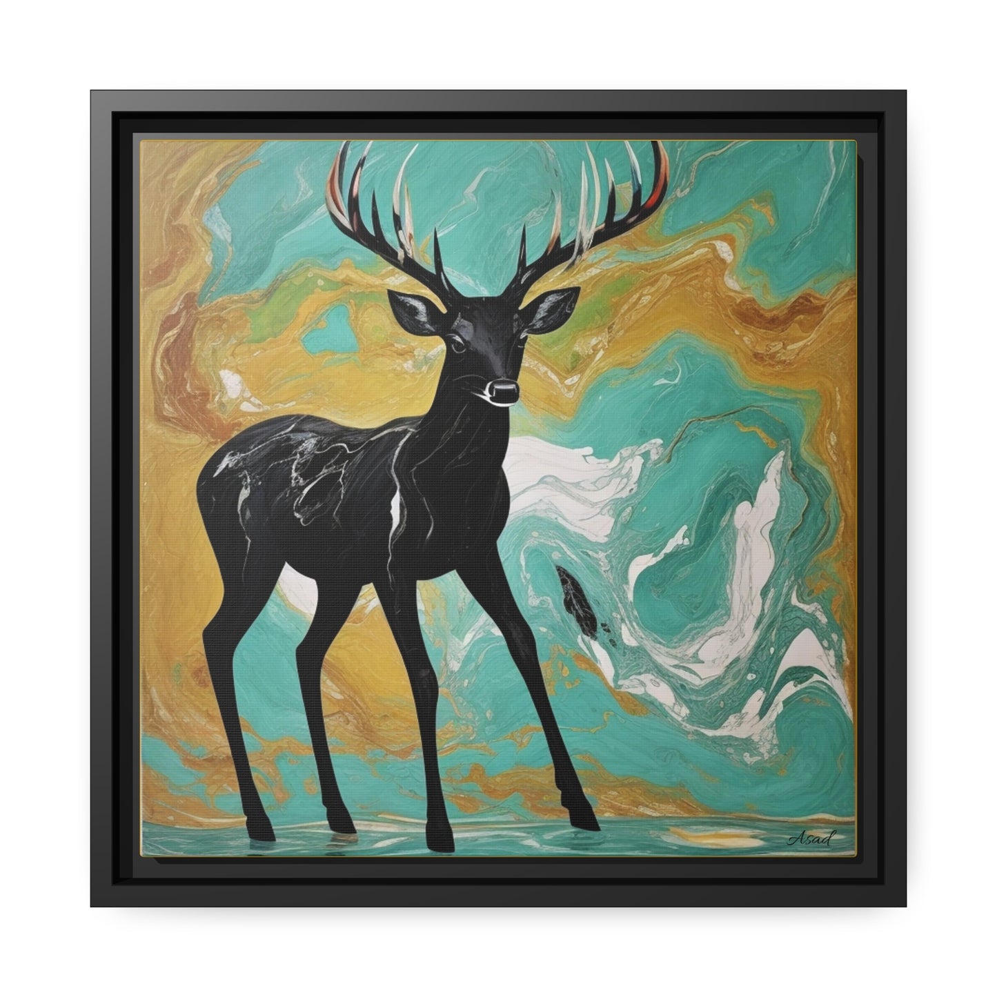 Matte Canvas, Black Frame