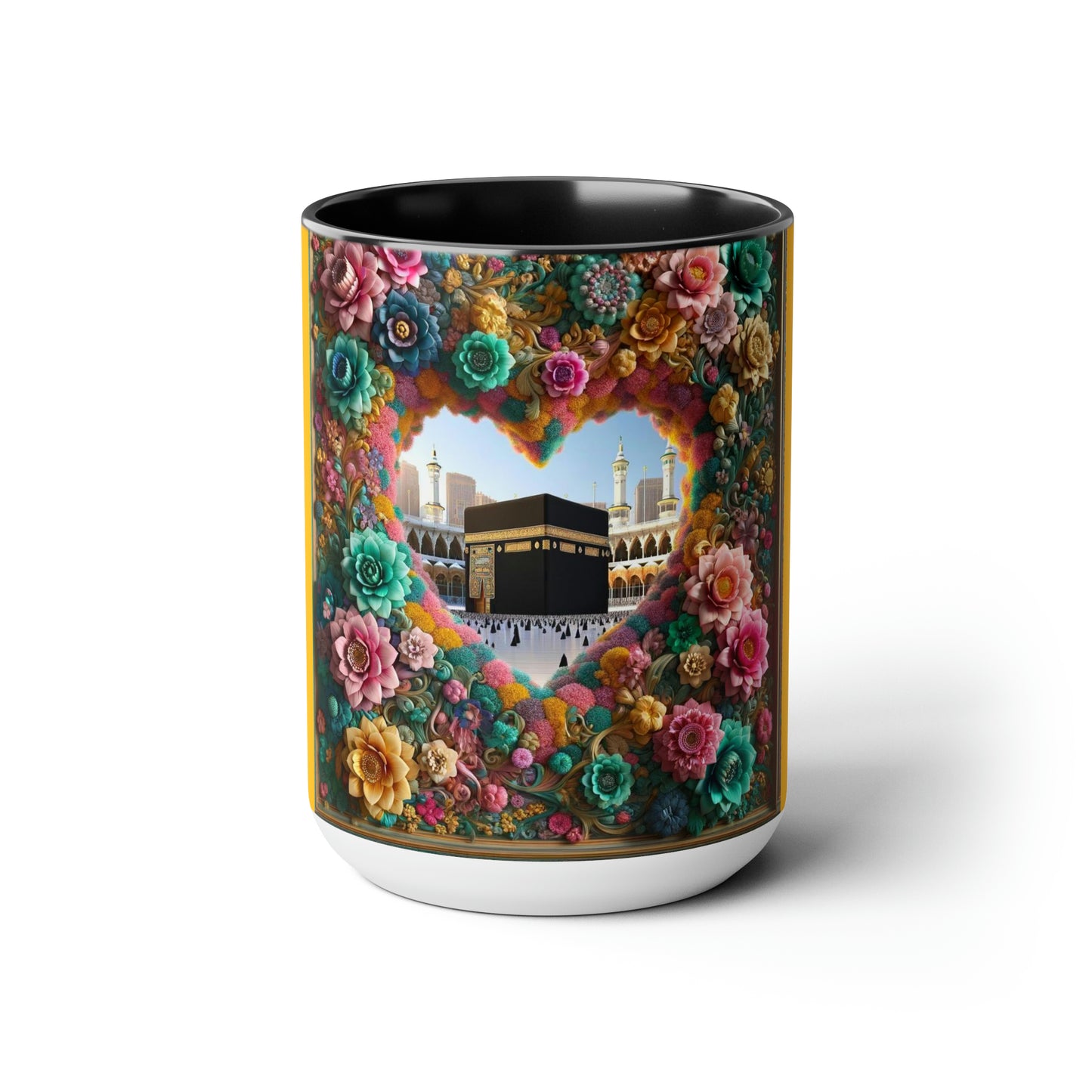 Two-Tone Coffee Mugs, 15oz