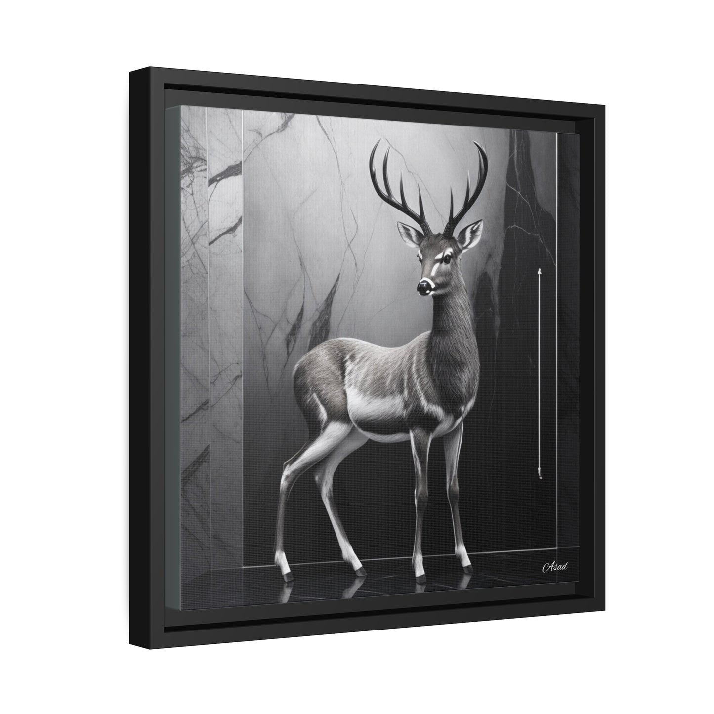 Matte Canvas, Black Frame