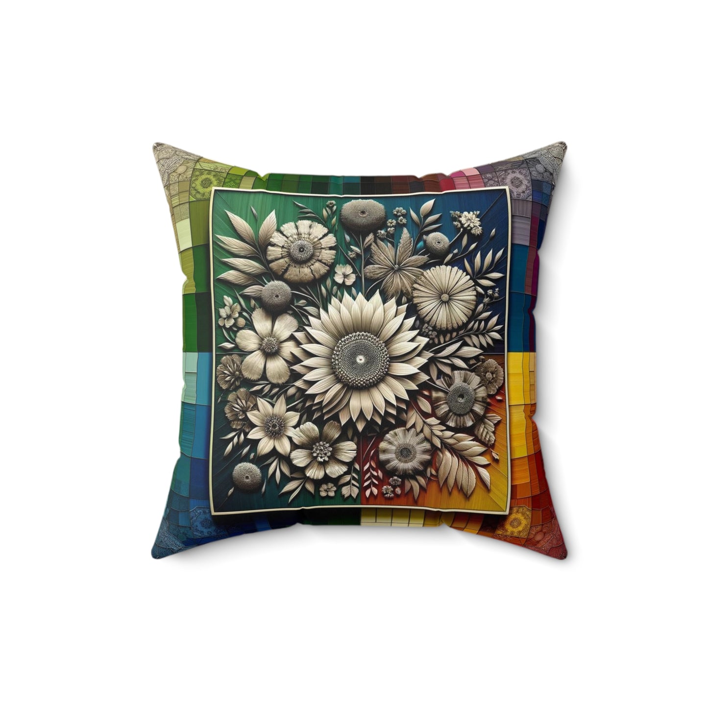 Spun Polyester Square Pillow