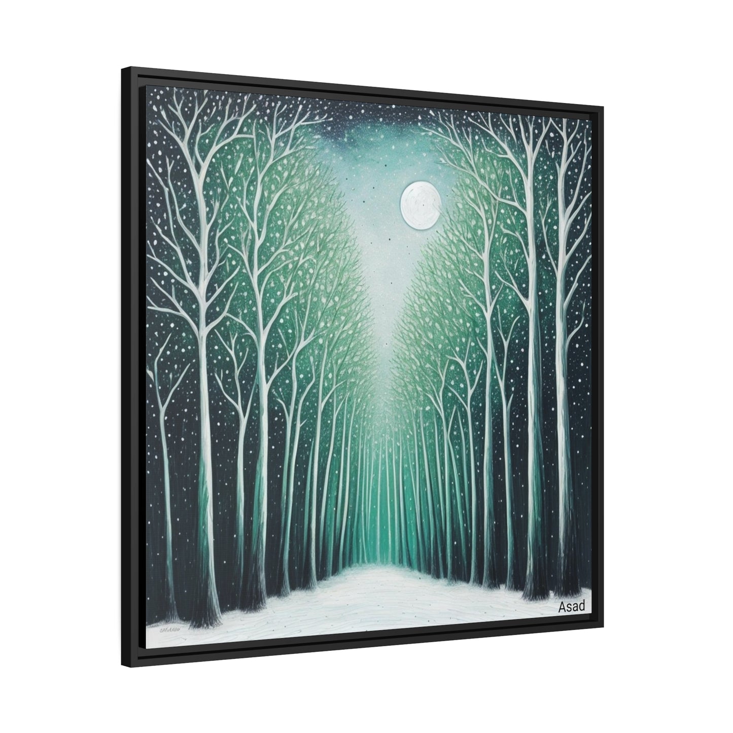 Matte Canvas, Black Frame