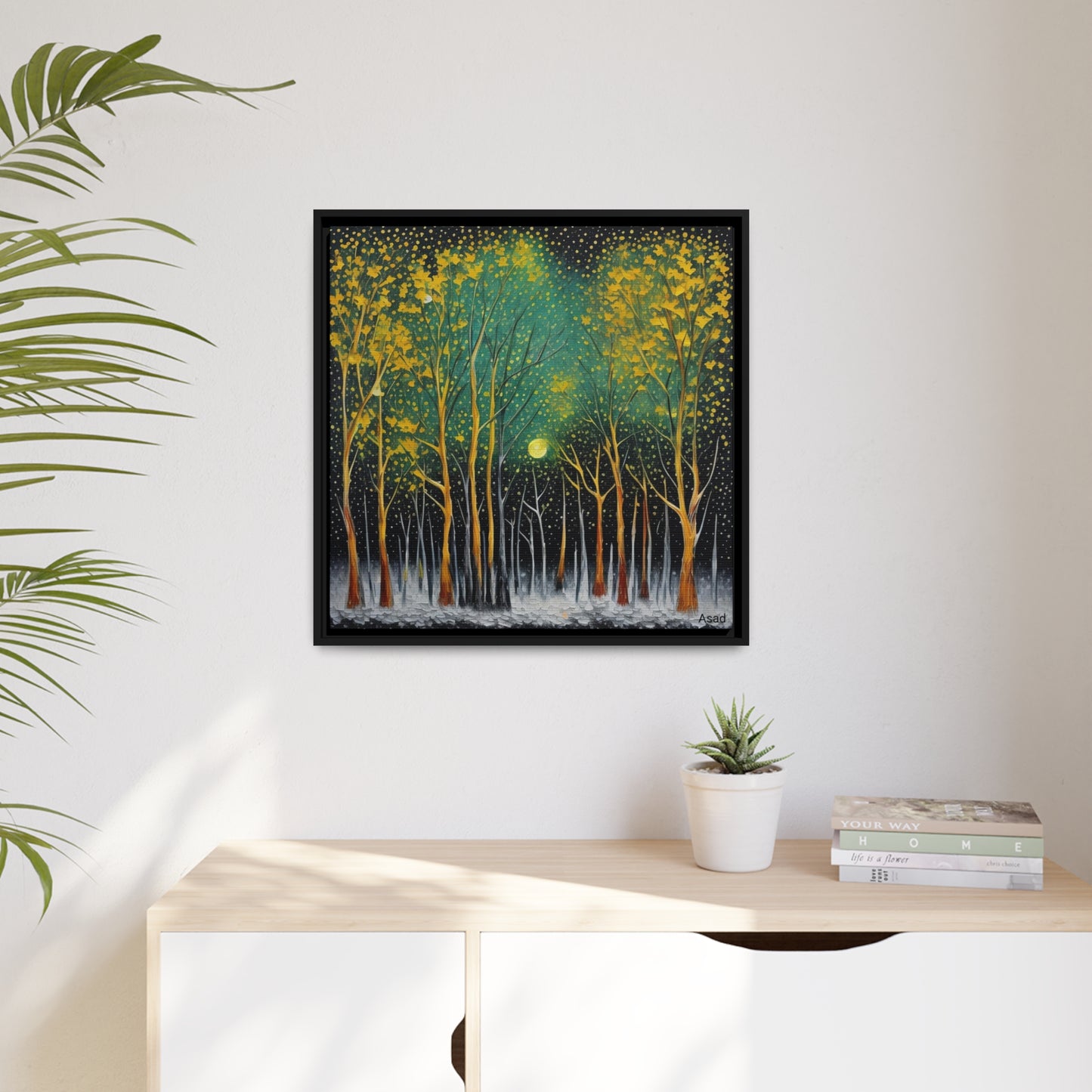 Matte Canvas, Black Frame