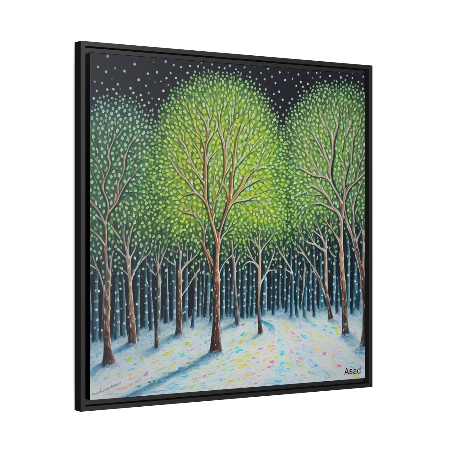 Matte Canvas, Black Frame