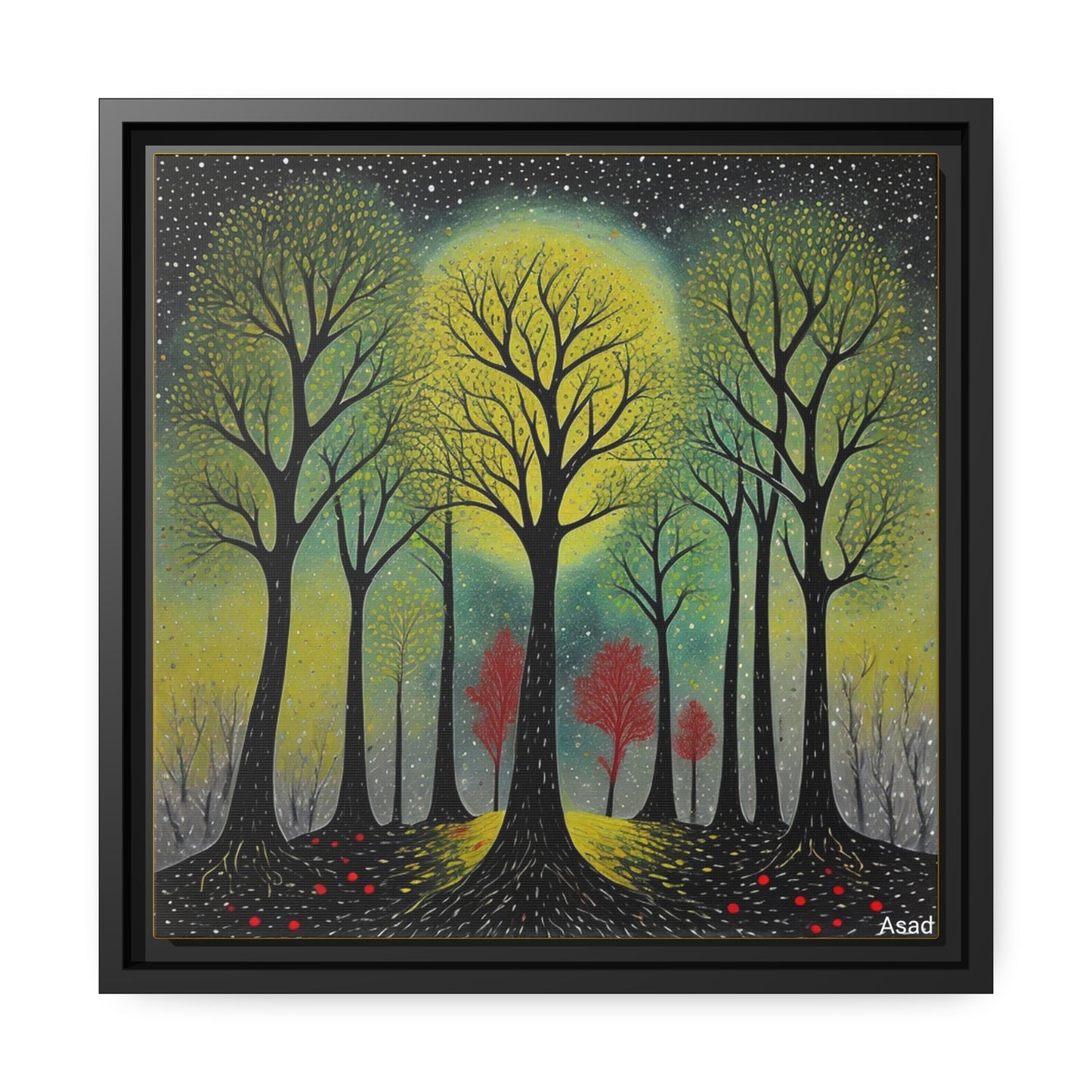 Matte Canvas, Black Frame