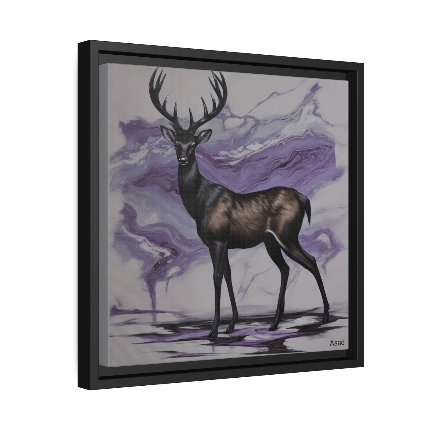 Matte Canvas, Black Frame