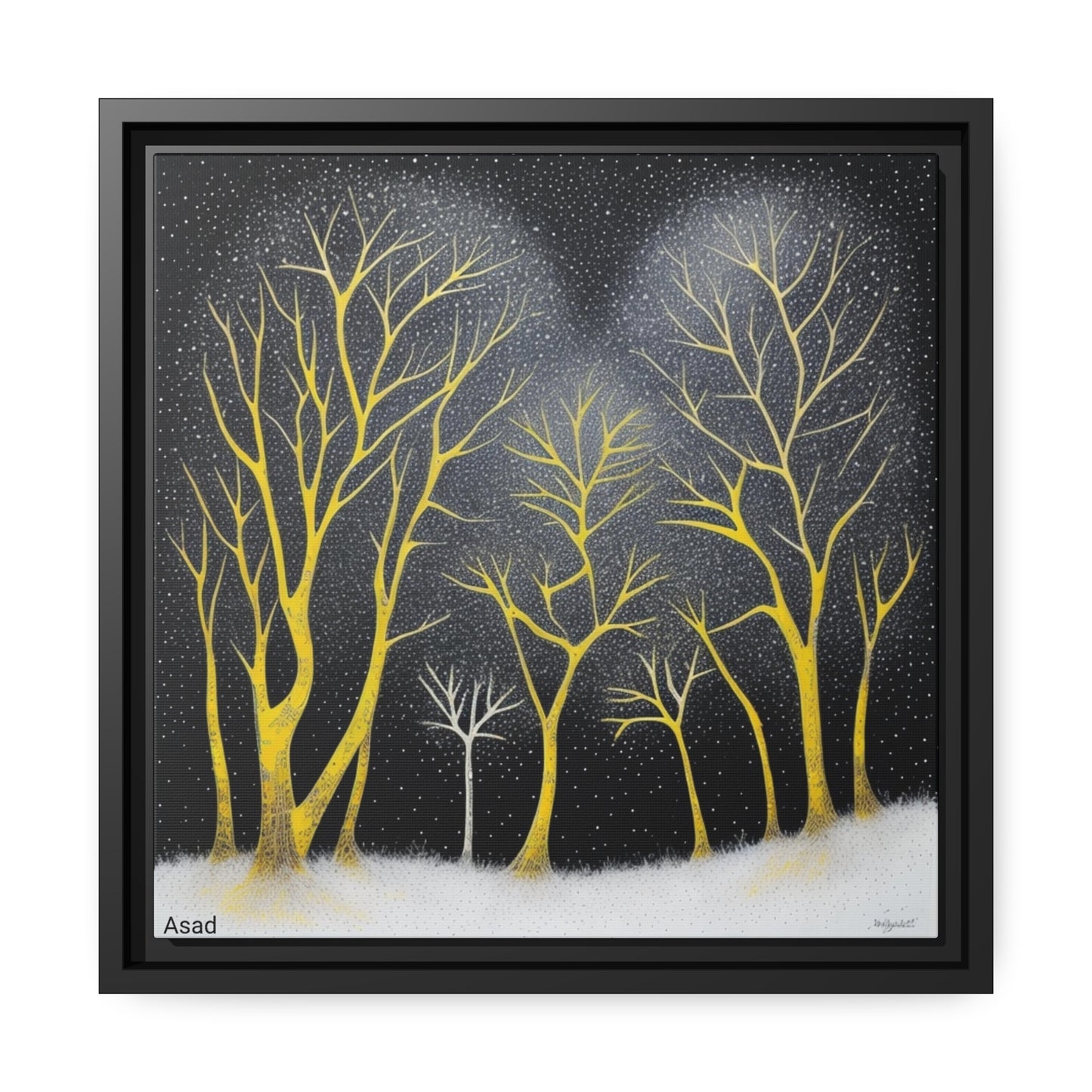 Matte Canvas, Black Frame