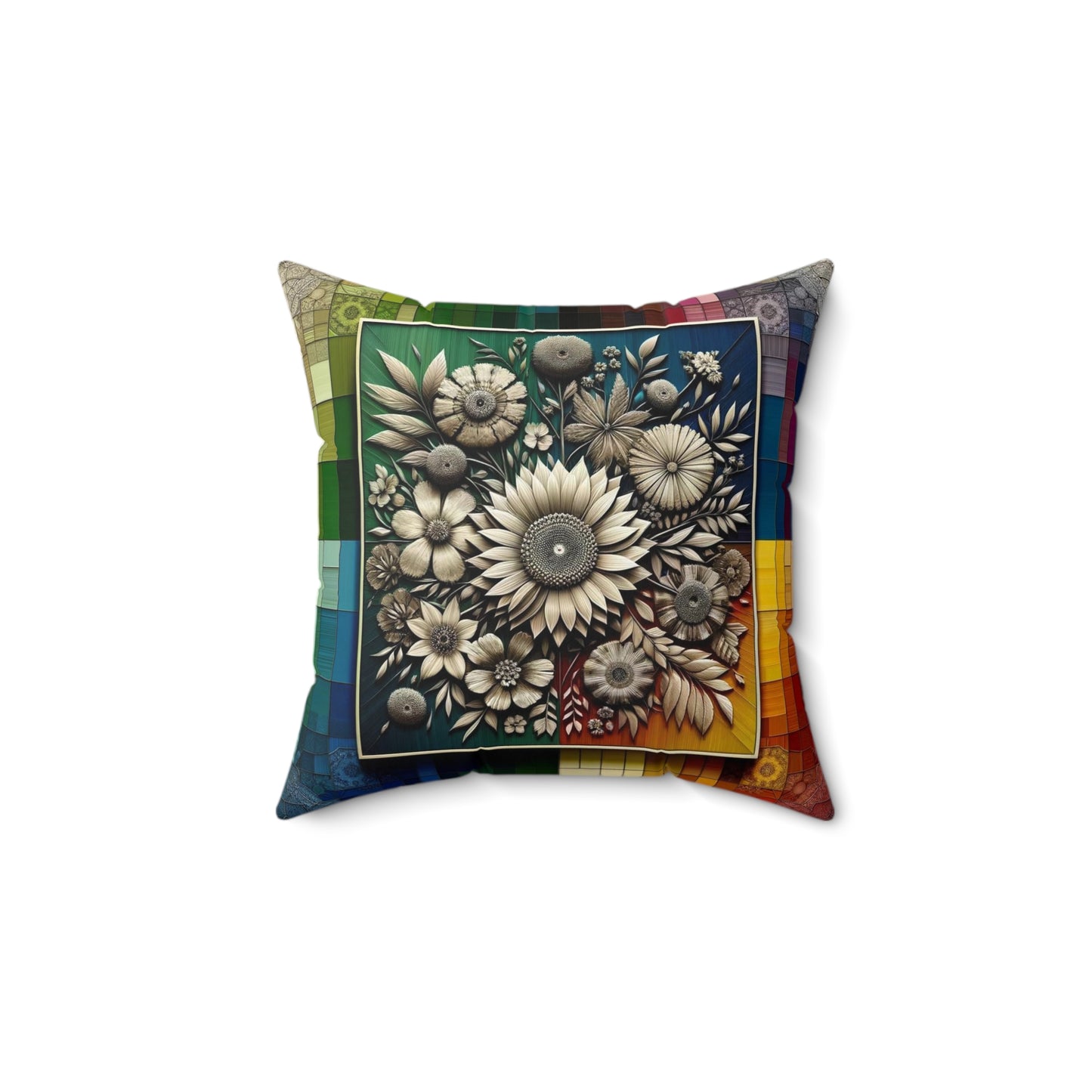 Spun Polyester Square Pillow