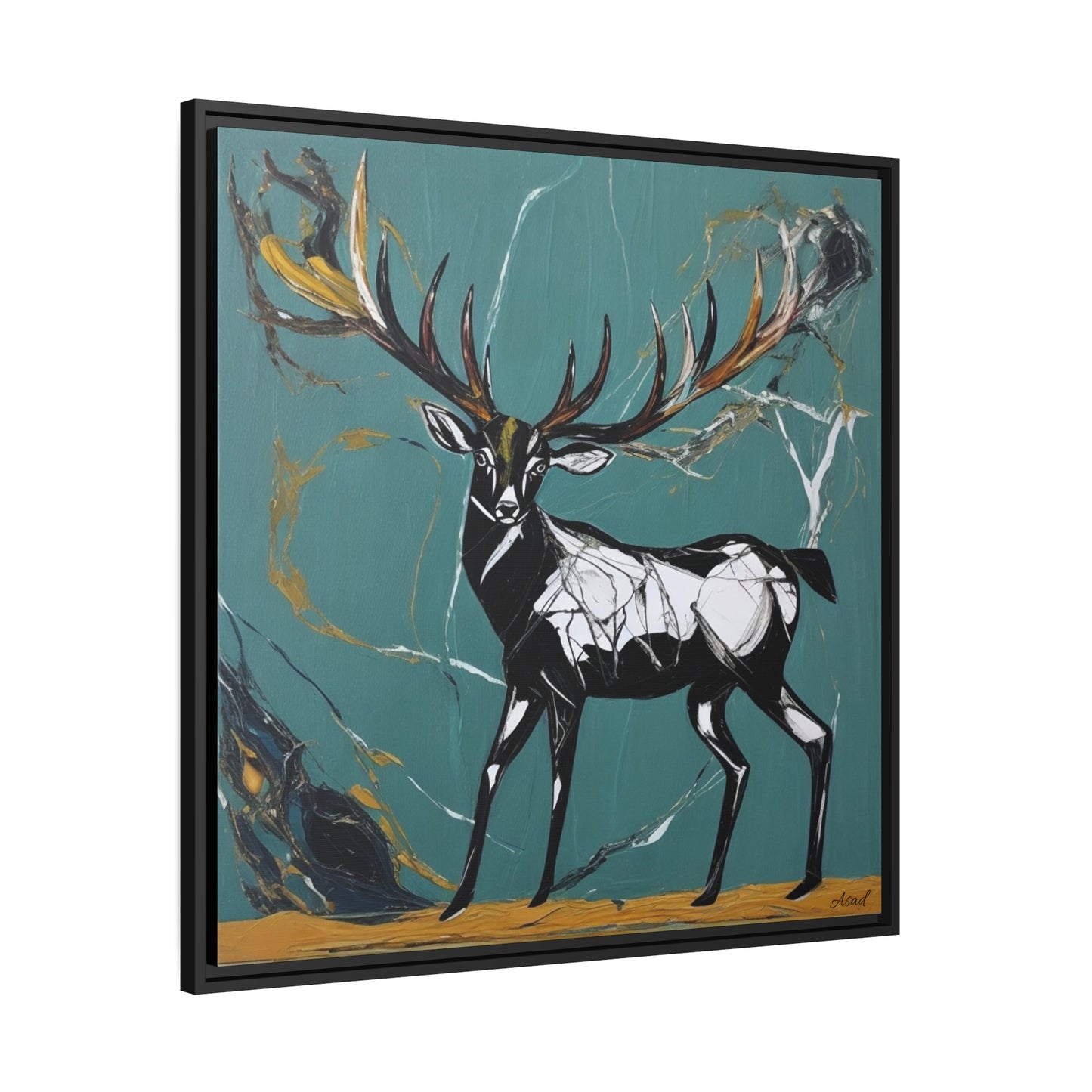 Matte Canvas, Black Frame
