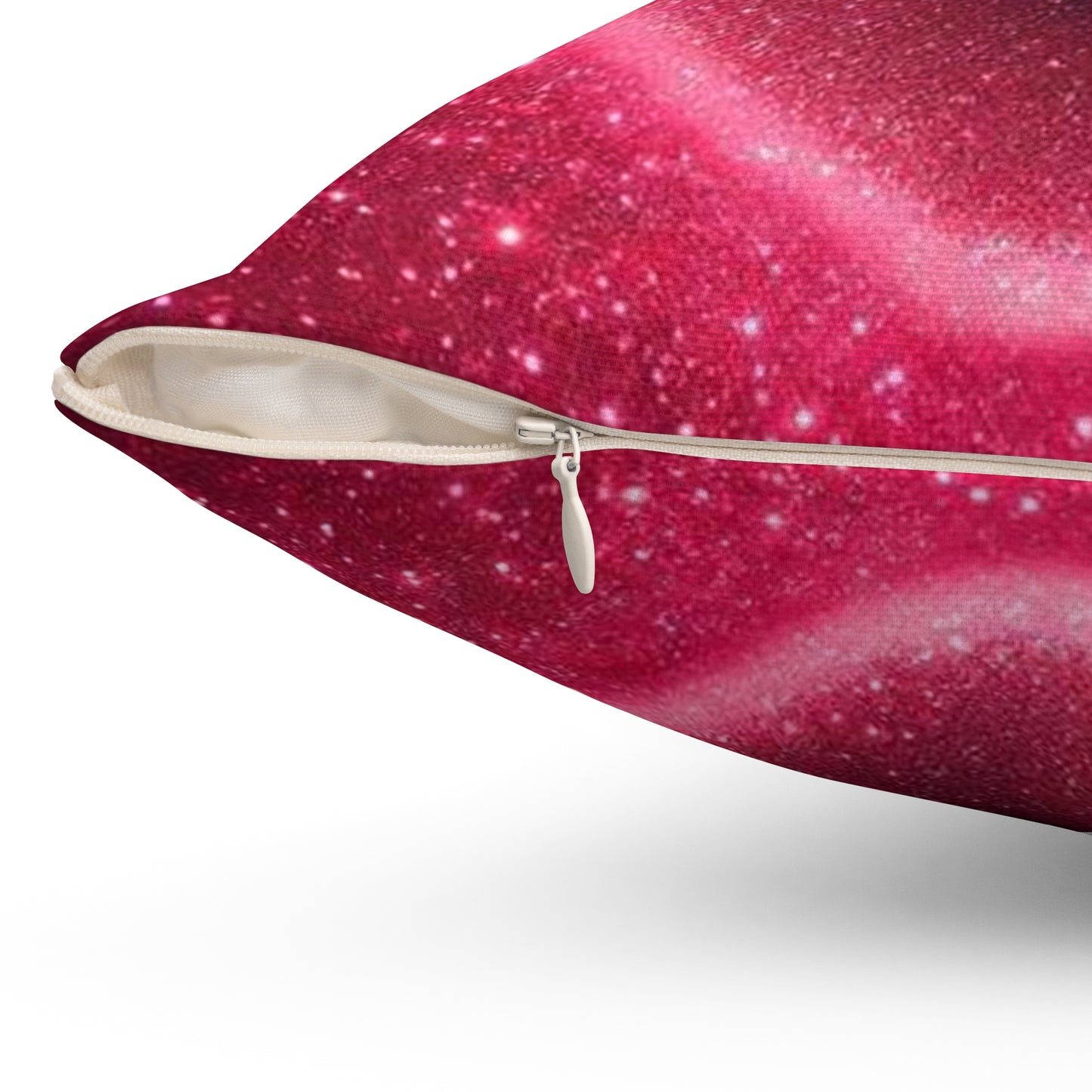 A Spun Polyester Square Pillow