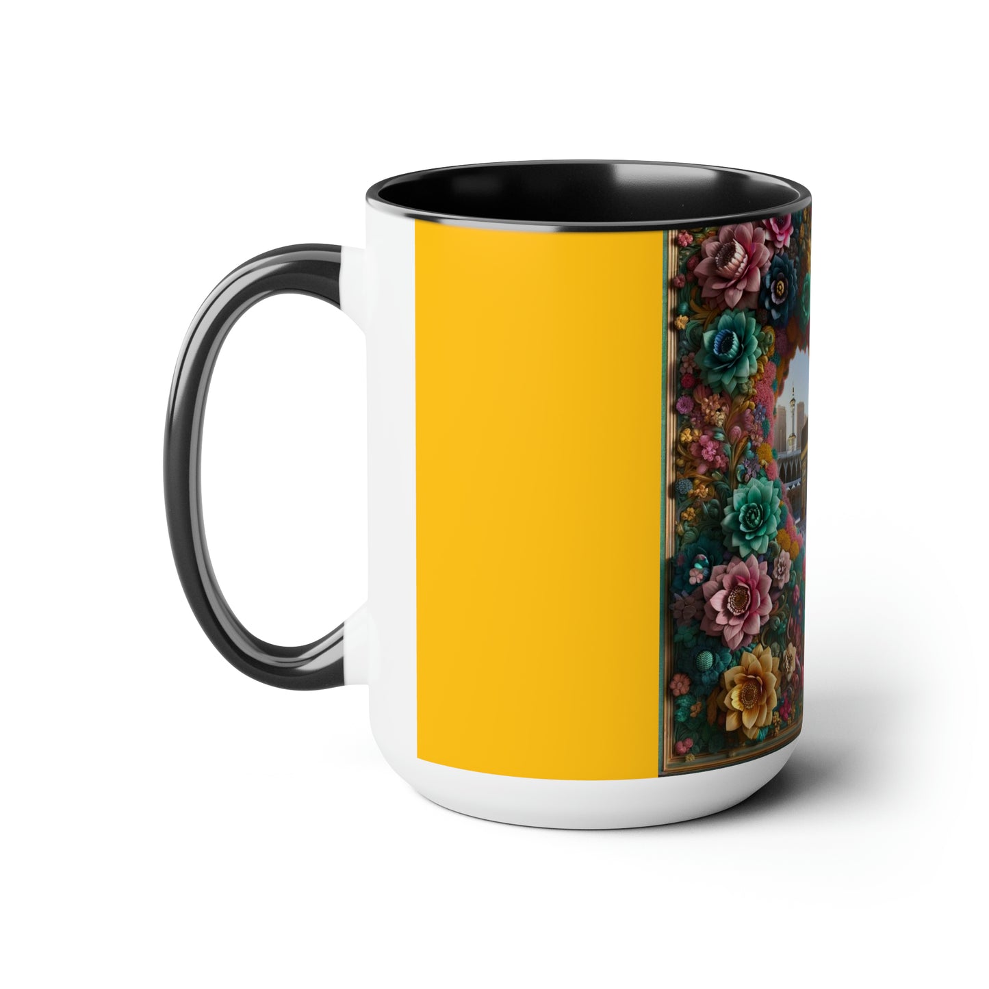 Two-Tone Coffee Mugs, 15oz