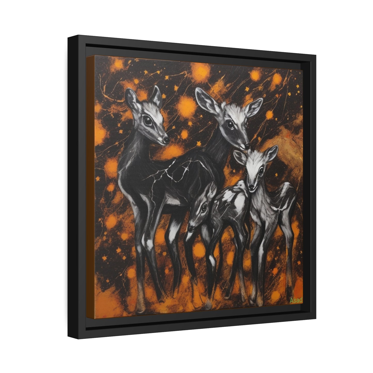 Matte Canvas, Black Frame