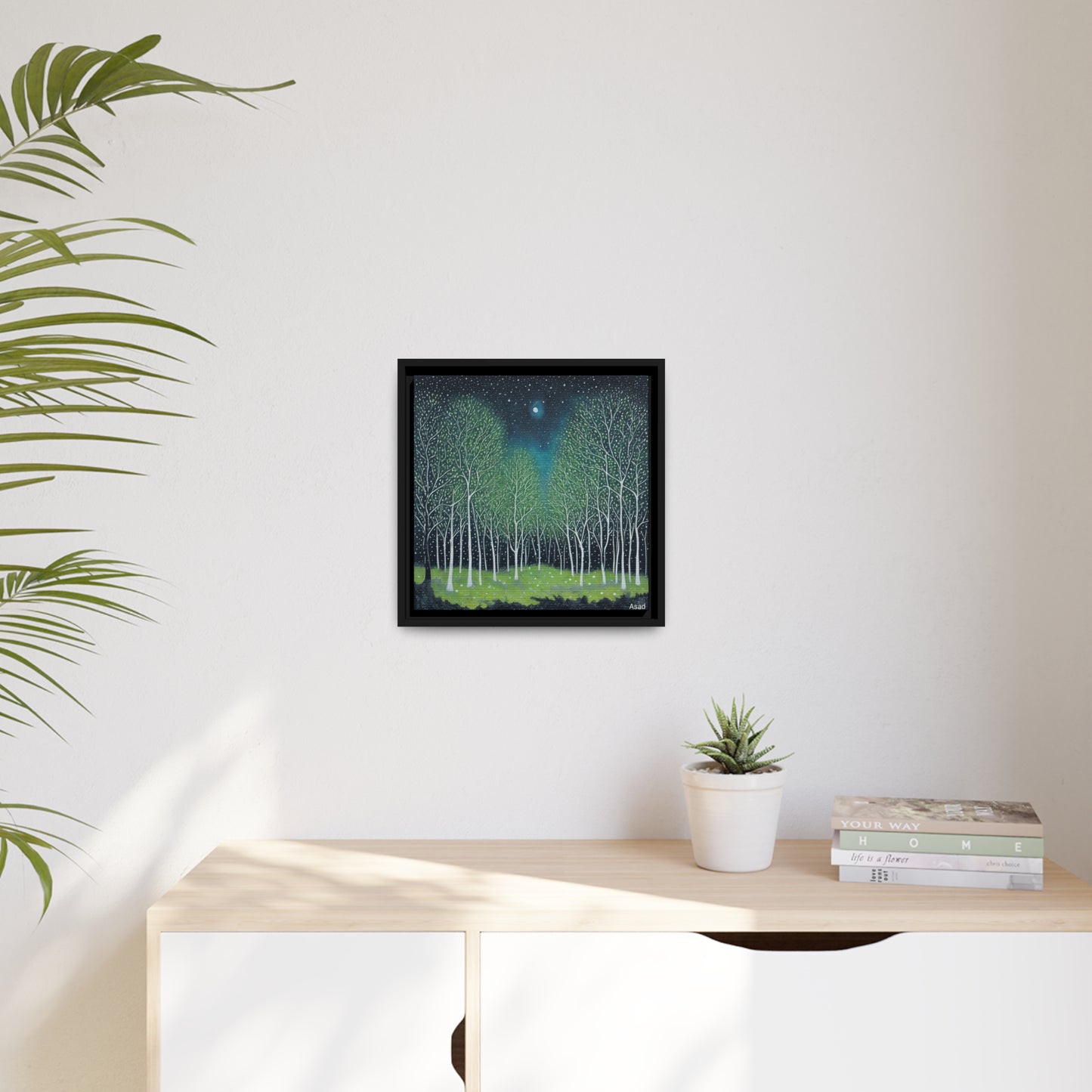 Matte Canvas, Black Frame