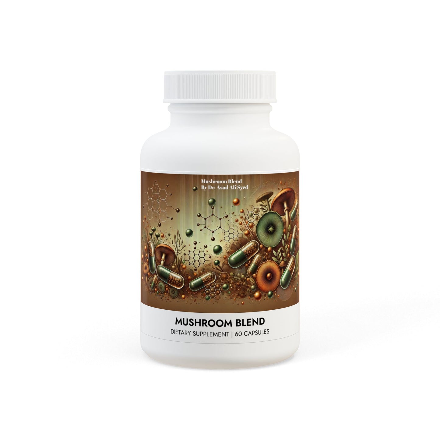 Mushroom Blend Supplement (60 Capsules) By Dr. Asad Ali Syed