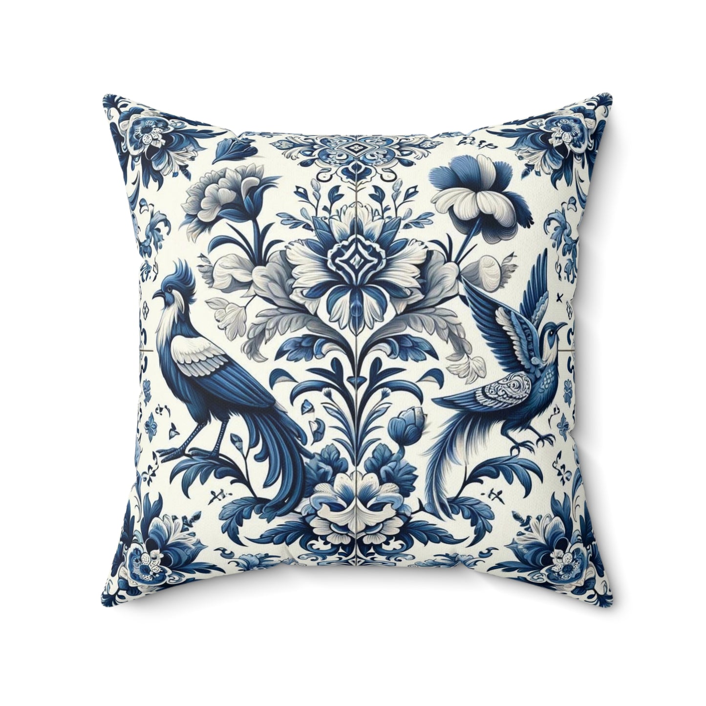 A Spun Polyester Square Pillow