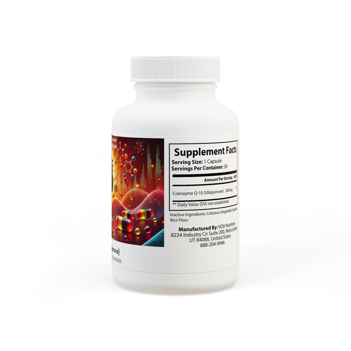 CoQ10 (Ubiquinone) Supplement (30 Capsules) By Dr. Asad Ali Syed