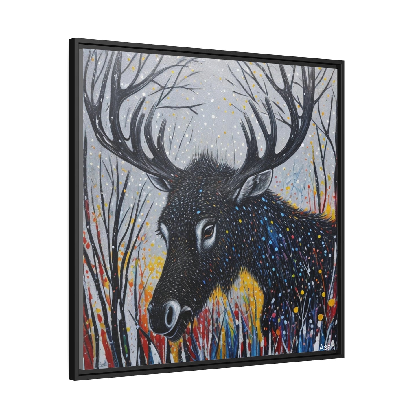 Matte Canvas, Black Frame