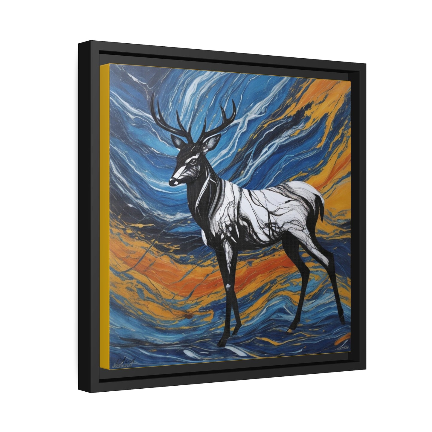 Matte Canvas, Black Frame