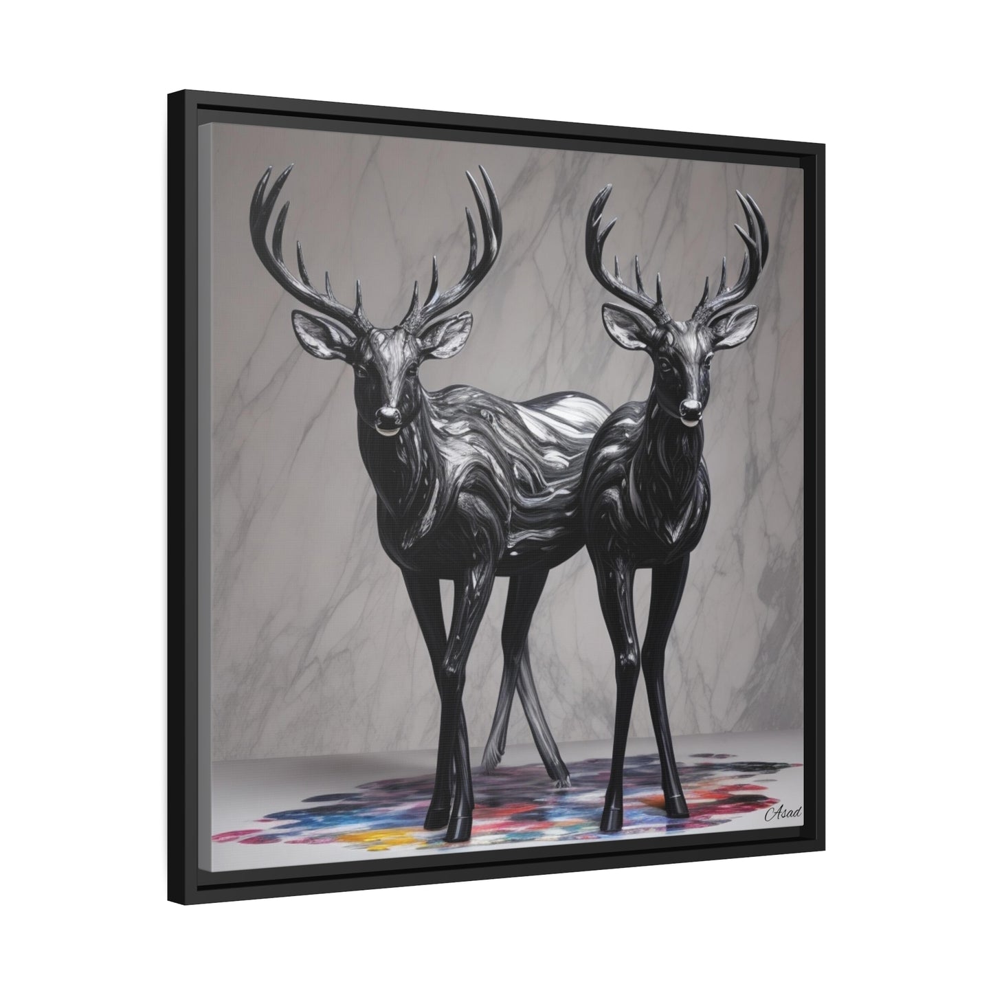 Matte Canvas, Black Frame