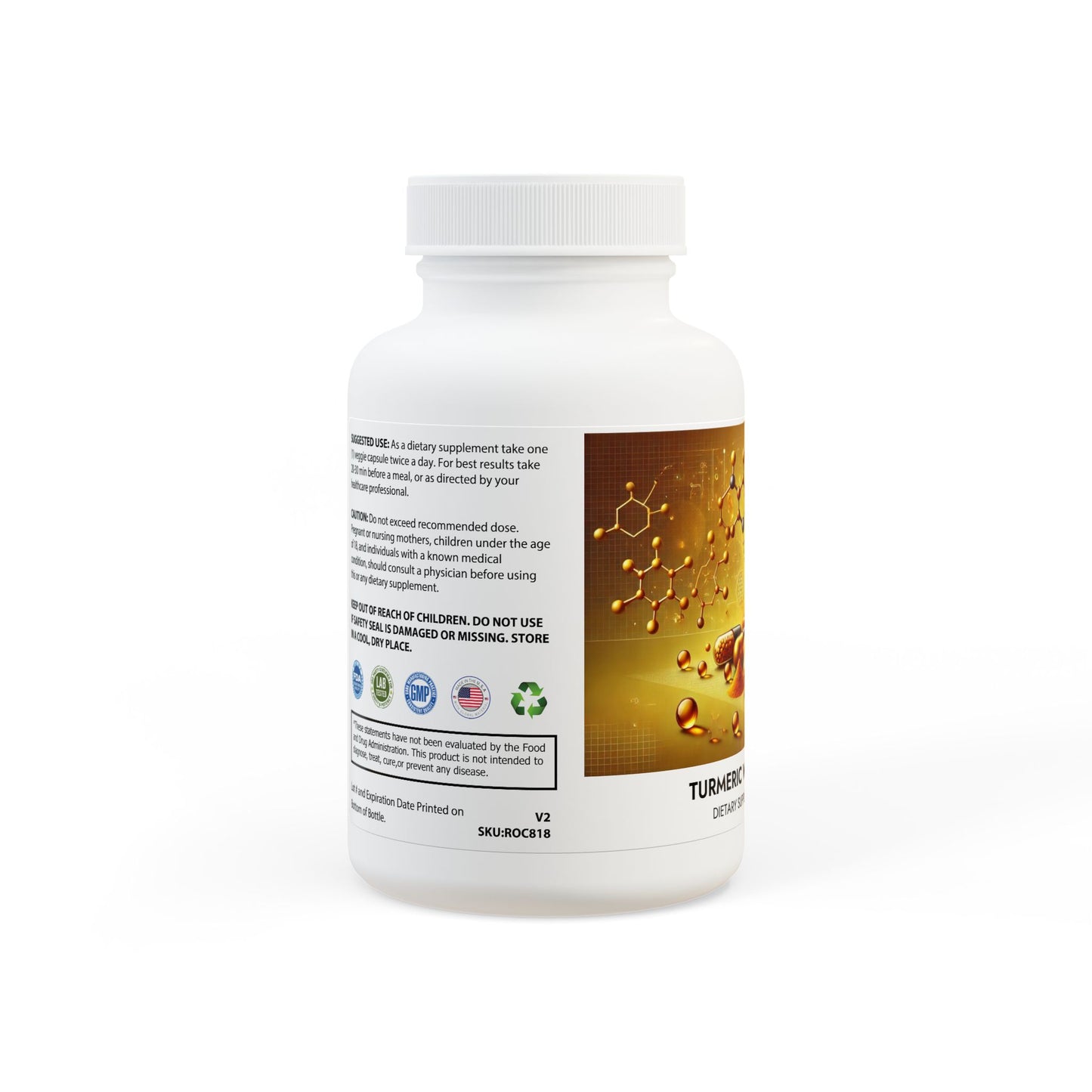 Turmeric with BioPerine® (Black Pepper Fruit Extract) Supplement (60 Capsules) By Dr. Asad Ali Syed