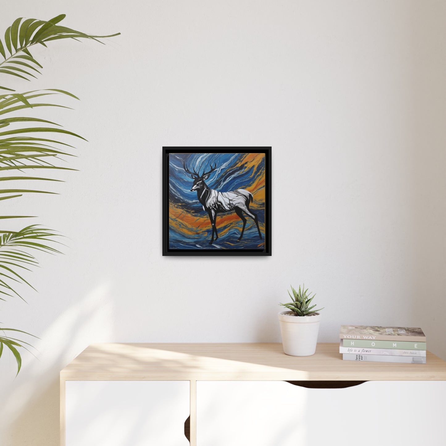 Matte Canvas, Black Frame