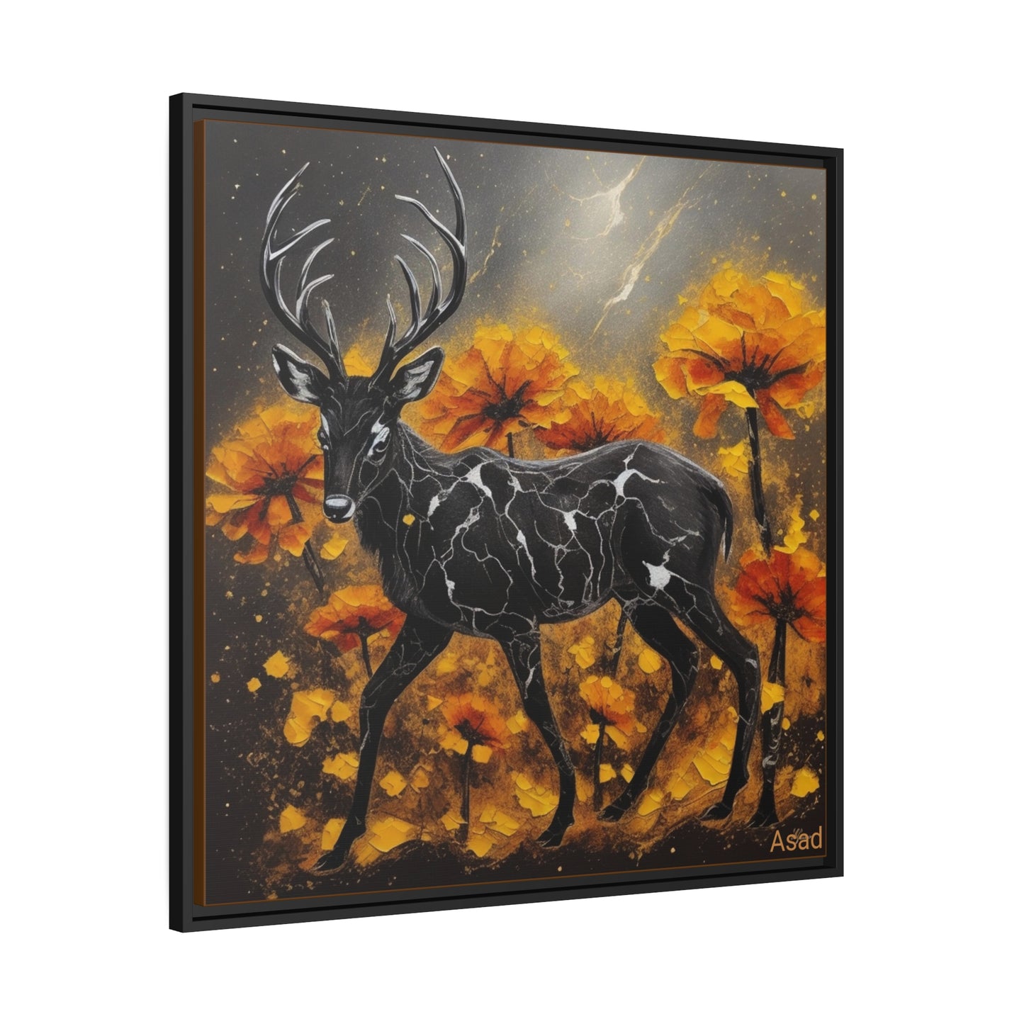 Matte Canvas, Black Frame