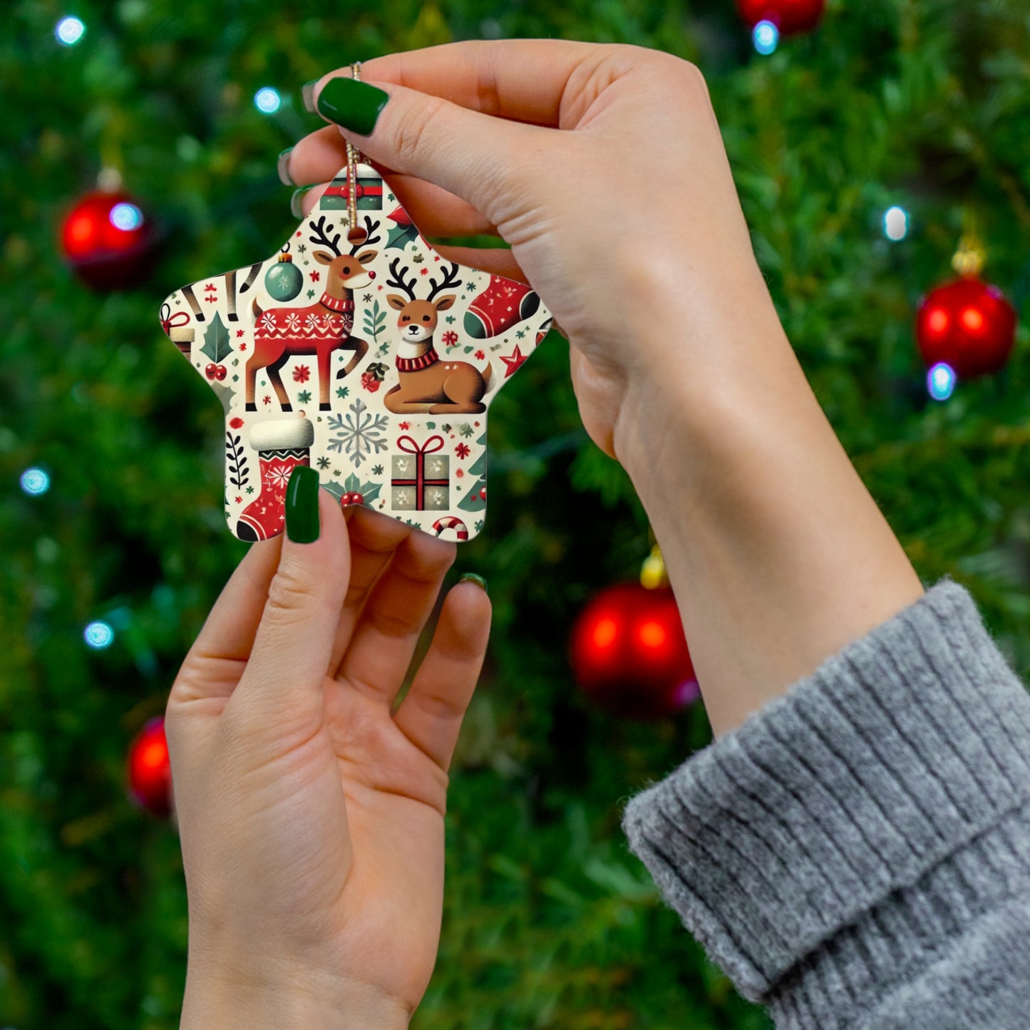 Ceramic Ornament, 4 Shapes