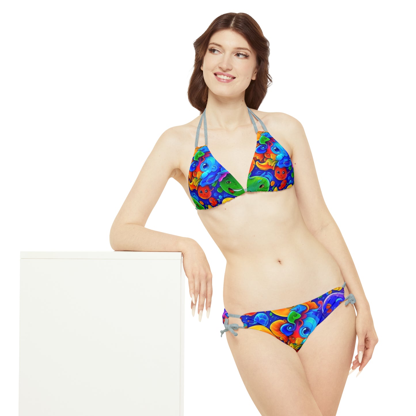 Strappy Bikini Set (AOP)