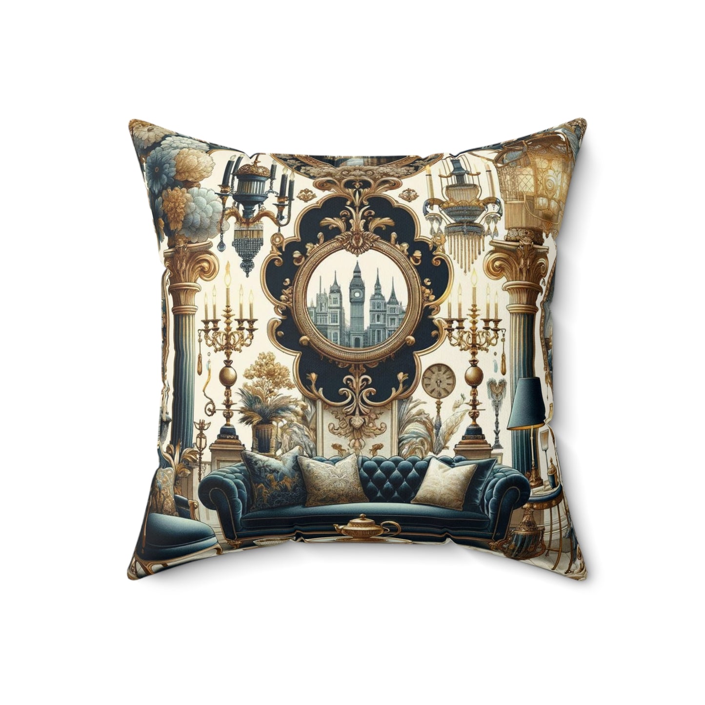 Spun Polyester Square Pillow