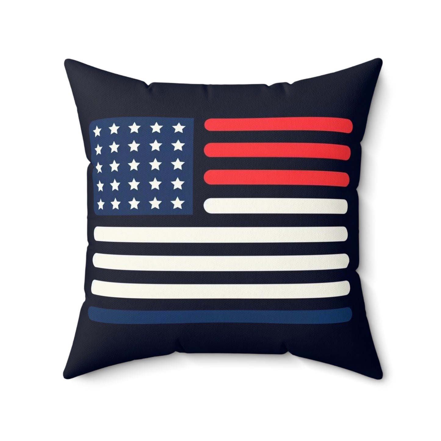 A Spun Polyester Square Pillow