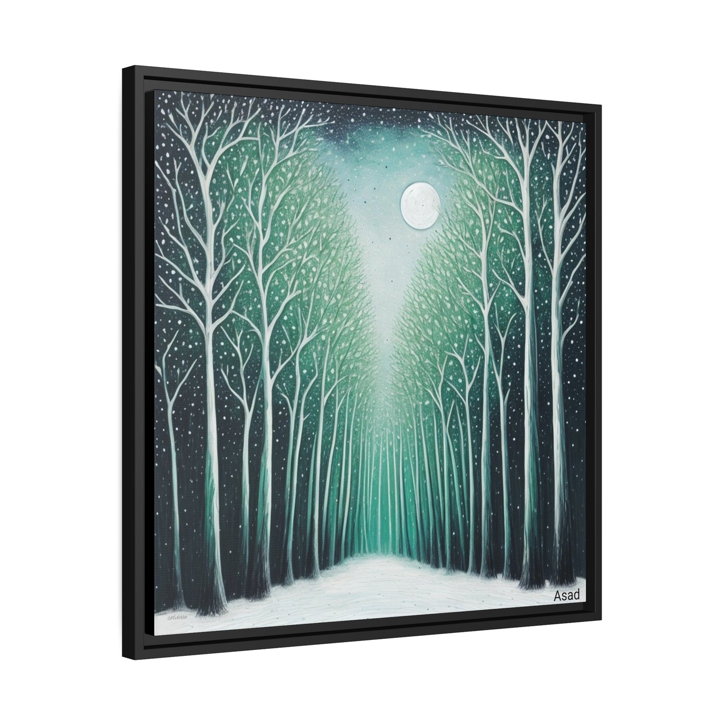 Matte Canvas, Black Frame
