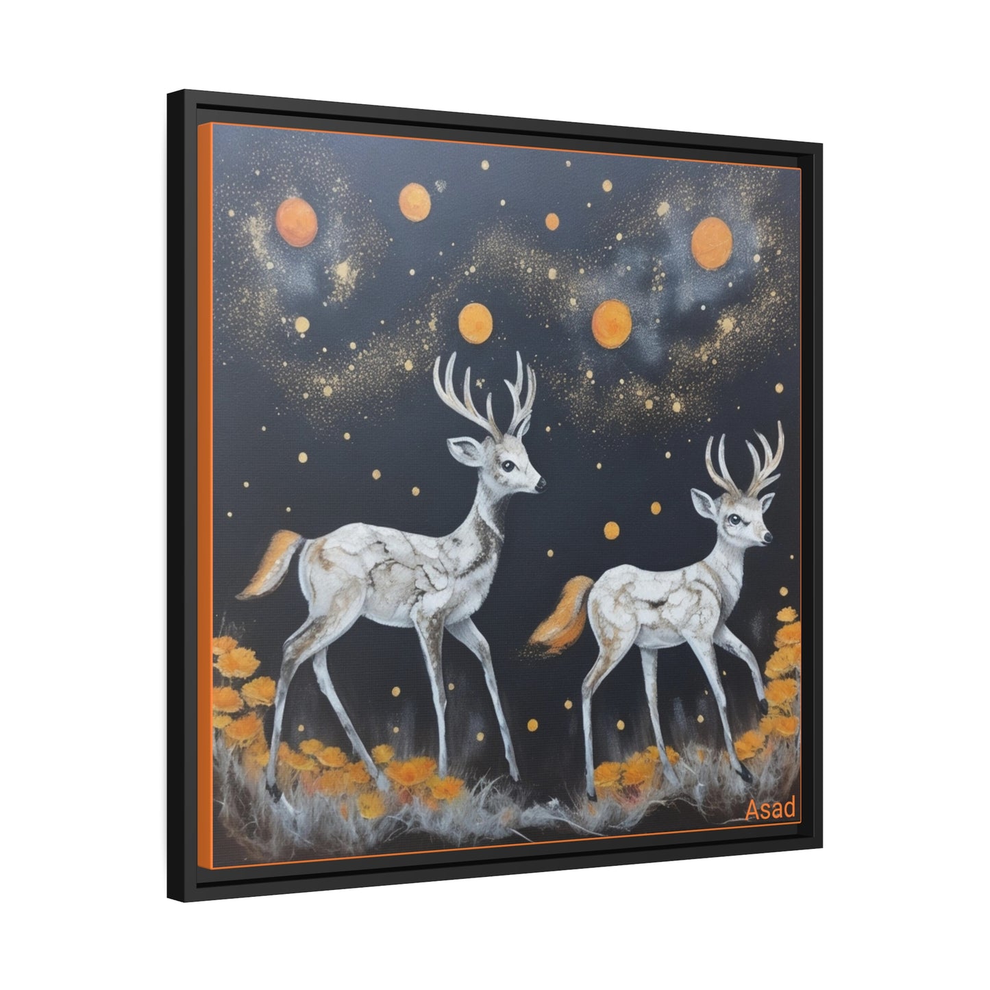 Matte Canvas, Black Frame