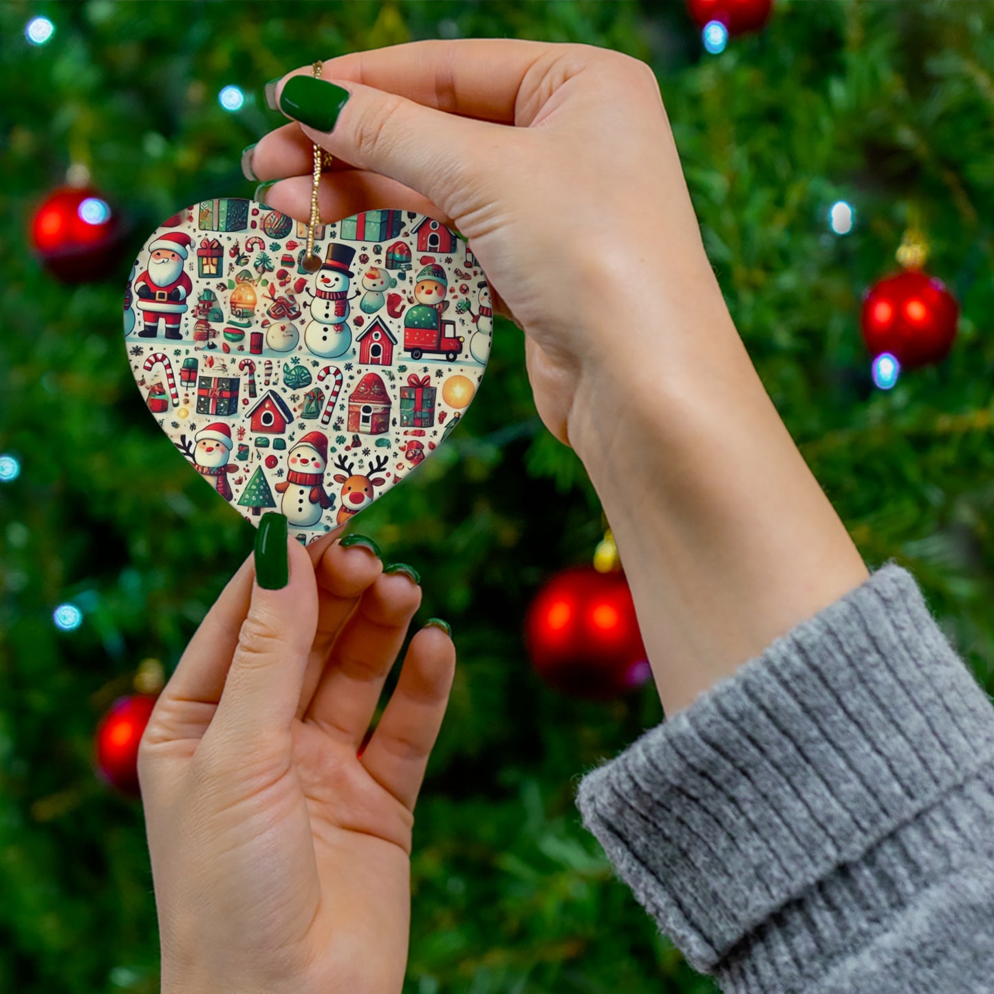 Ceramic Ornament, 4 Shapes