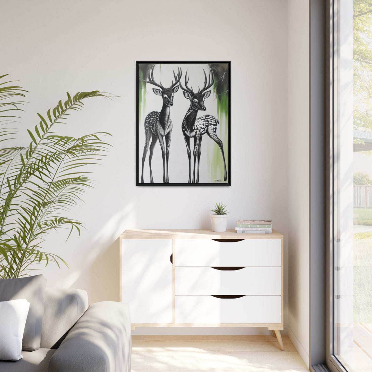 Matte Canvas, Black Frame