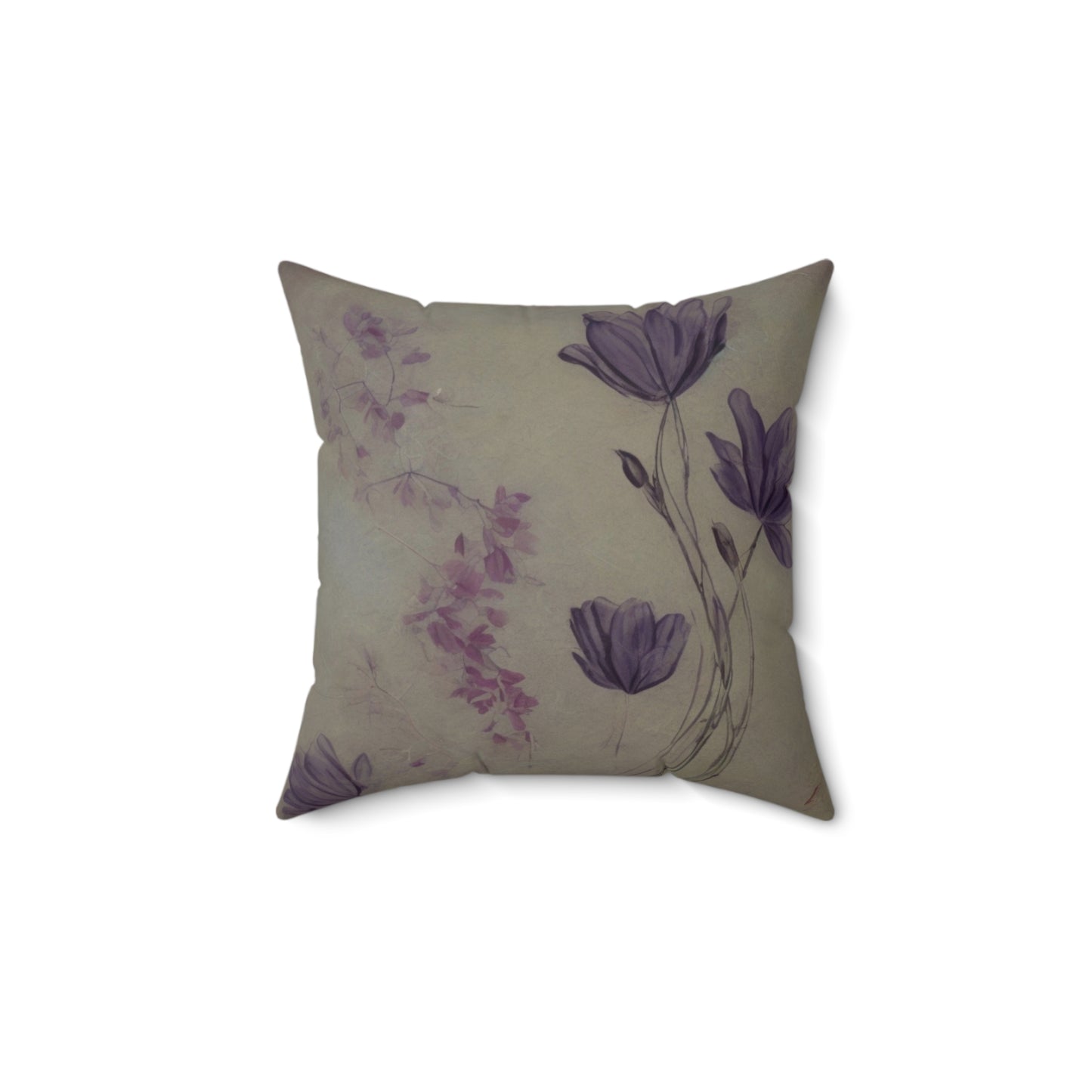 Spun Polyester Square Pillow