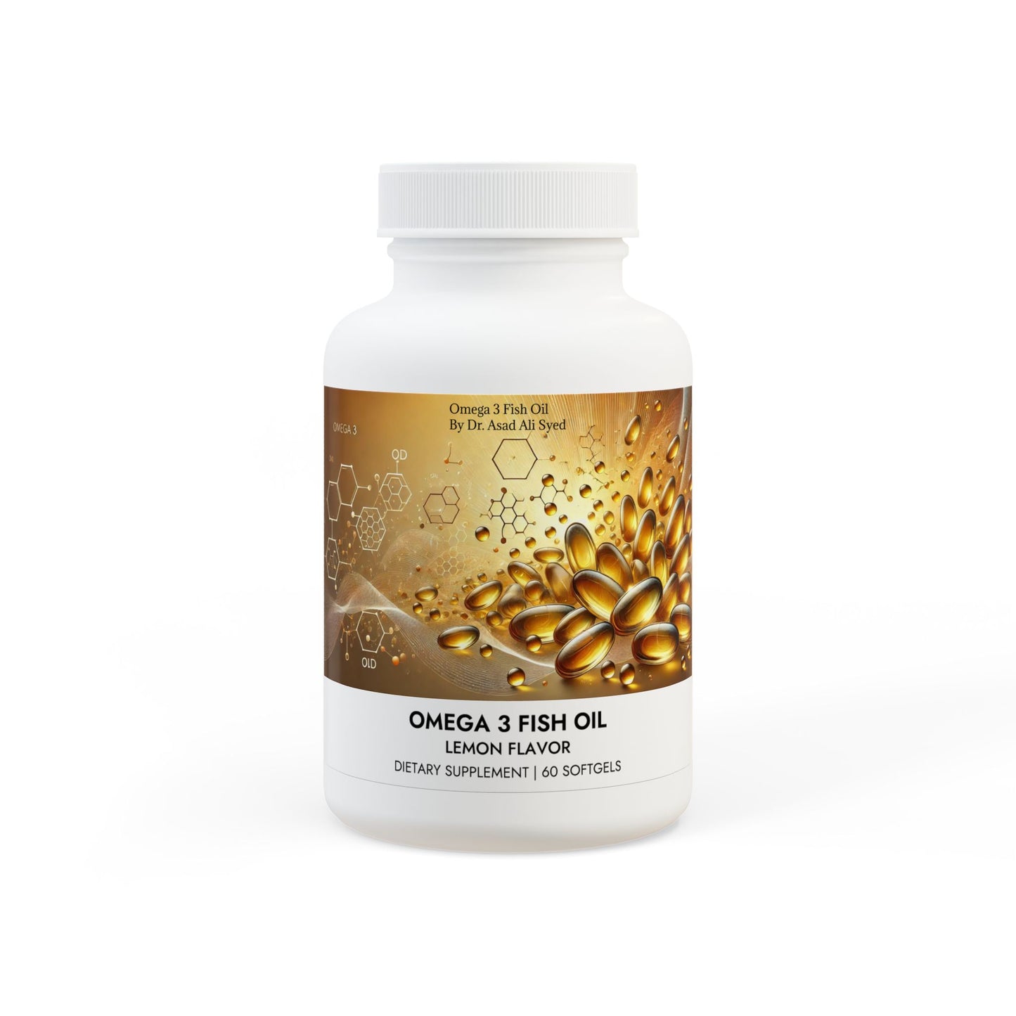 Omega 3 Fish Oil Supplement (60 Softgels) By Dr. Asad Ali Syed