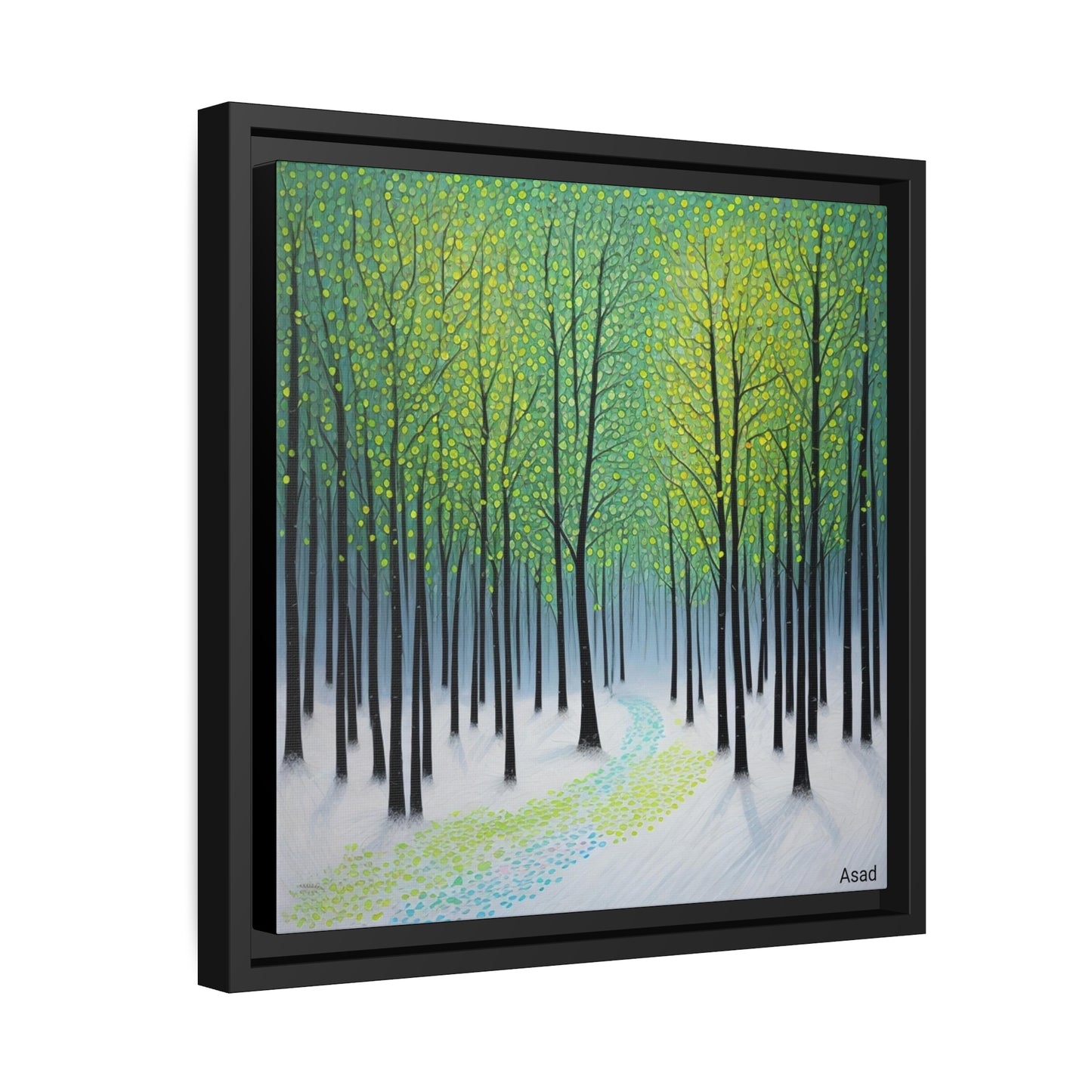 Matte Canvas, Black Frame