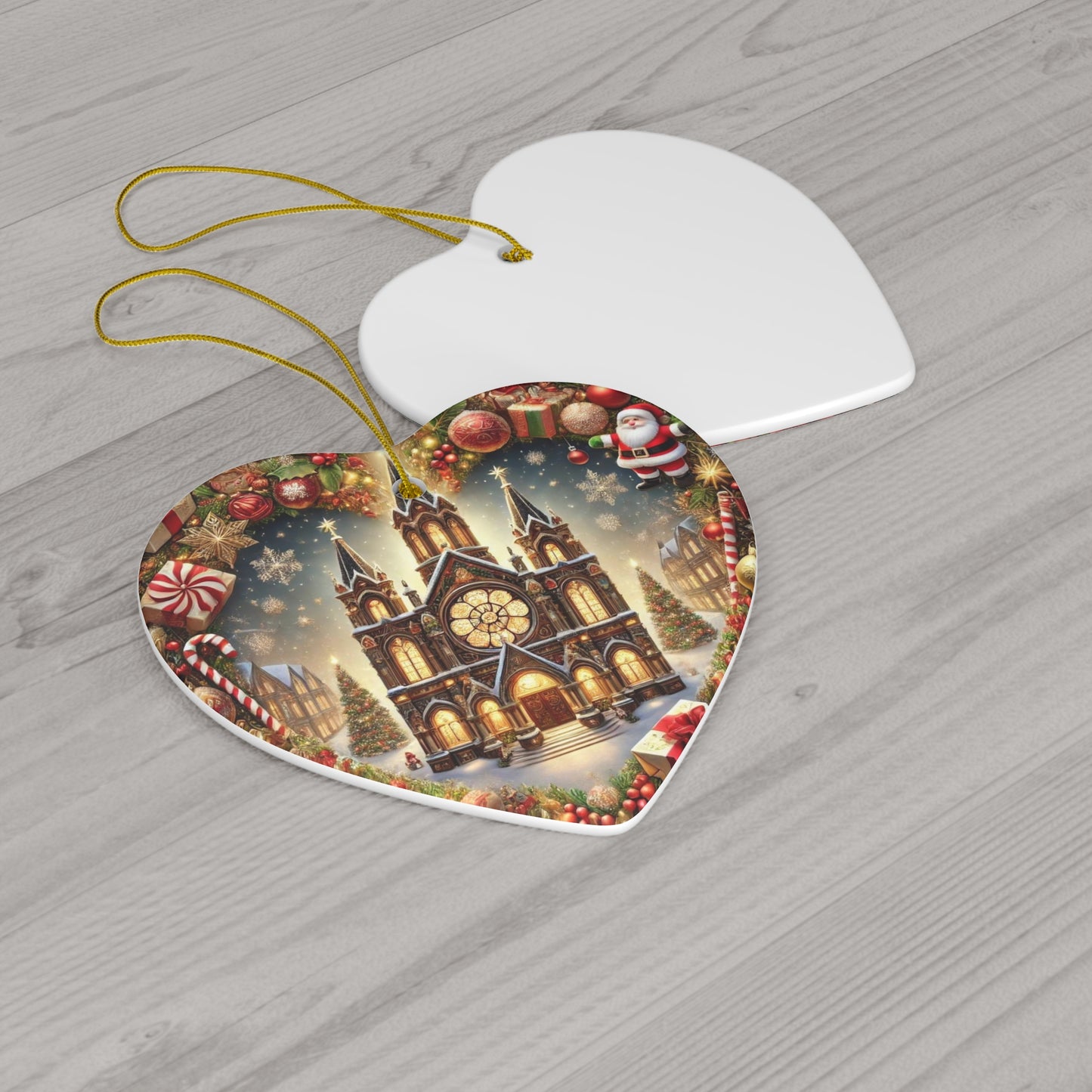 Ceramic Ornament, 4 Shapes