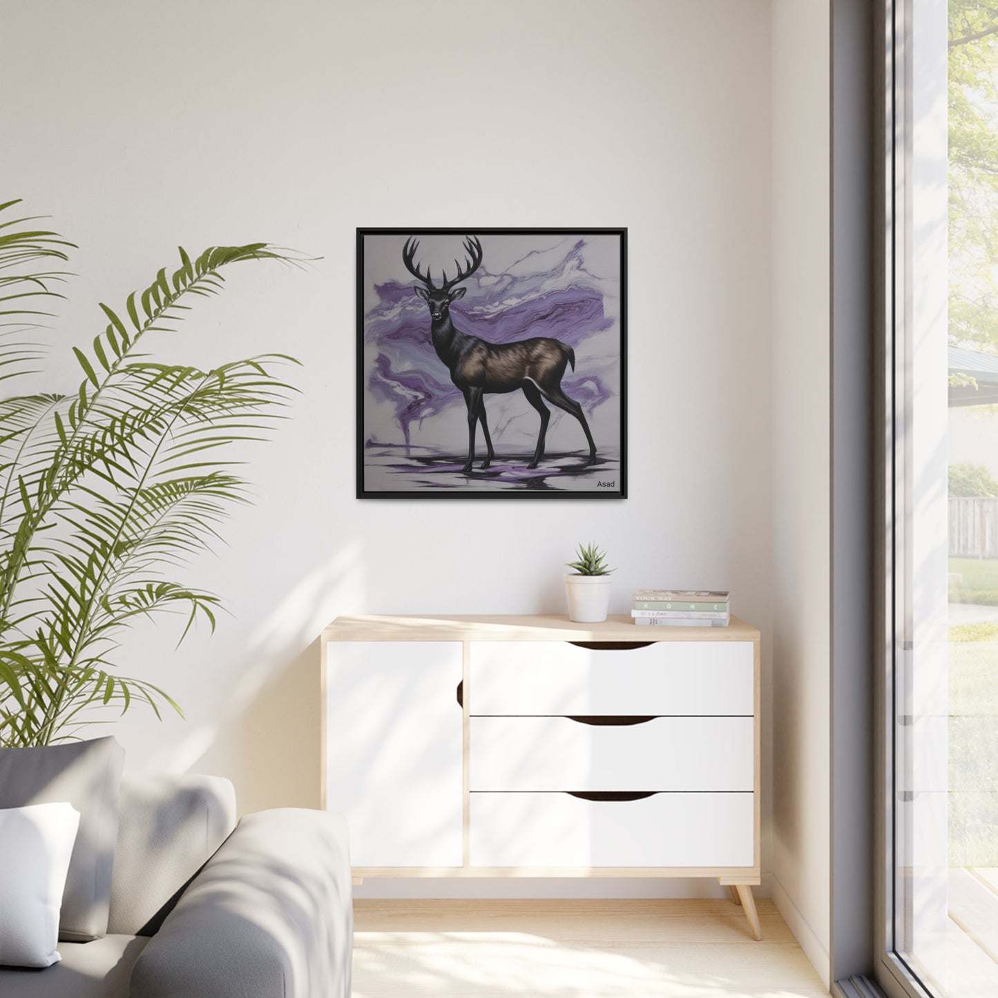 Matte Canvas, Black Frame
