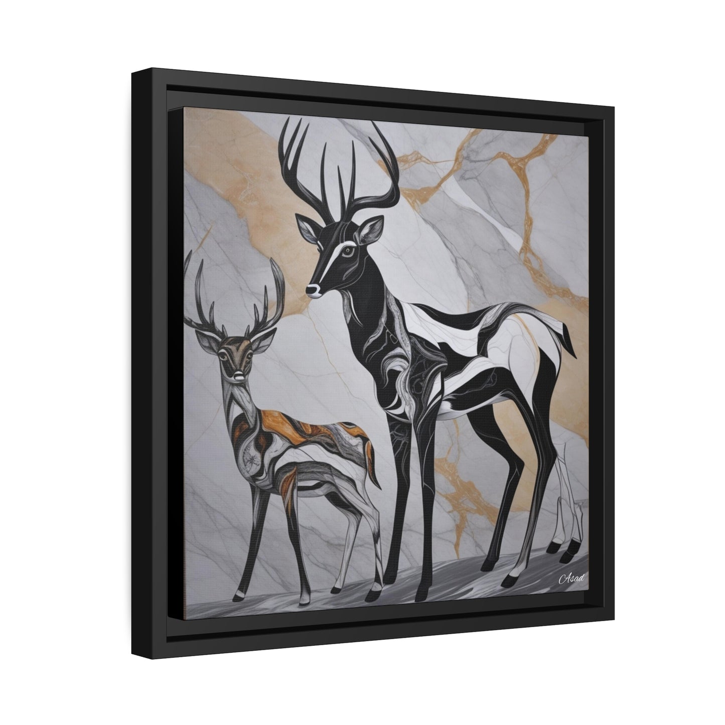 Matte Canvas, Black Frame