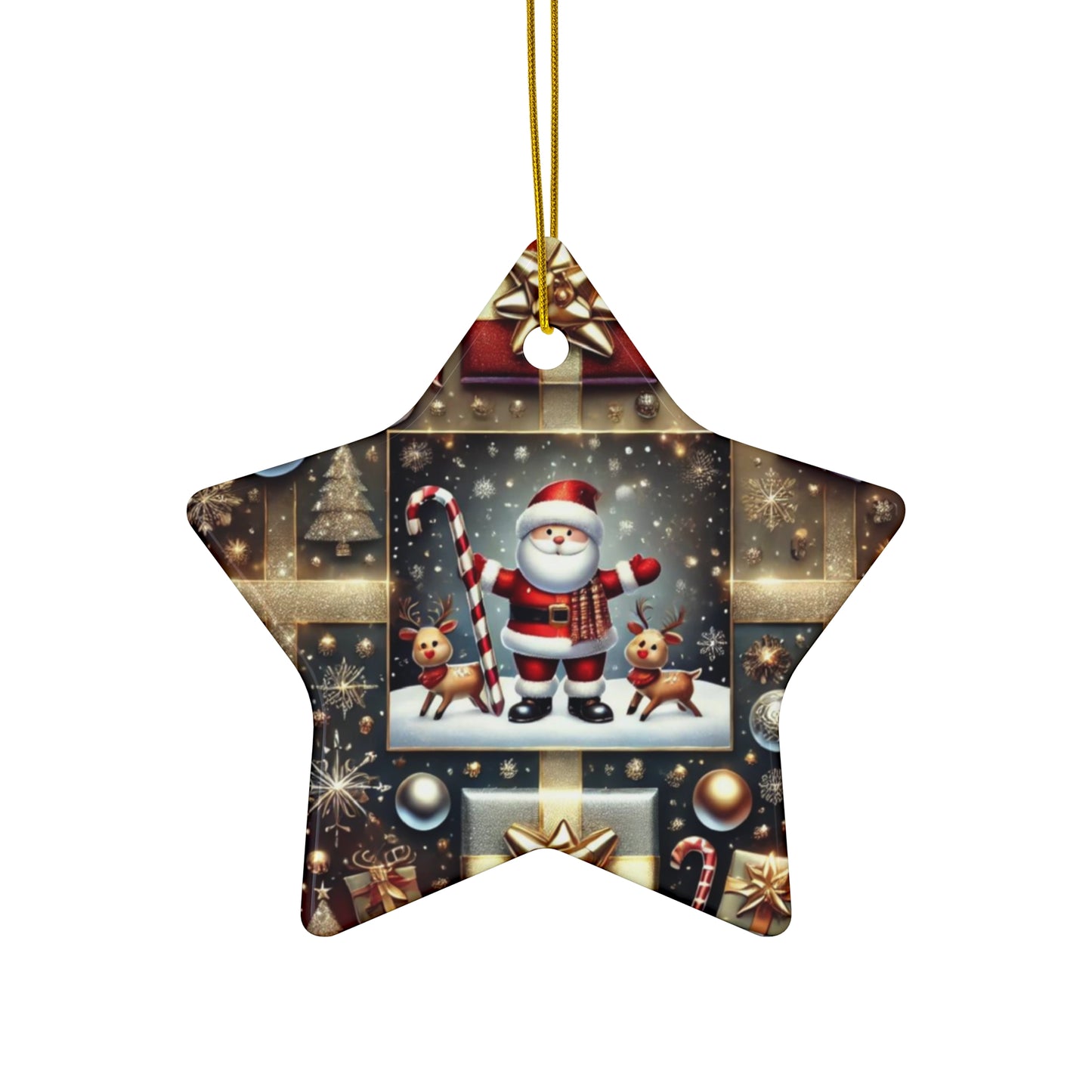 Ceramic Ornament, 4 Shapes
