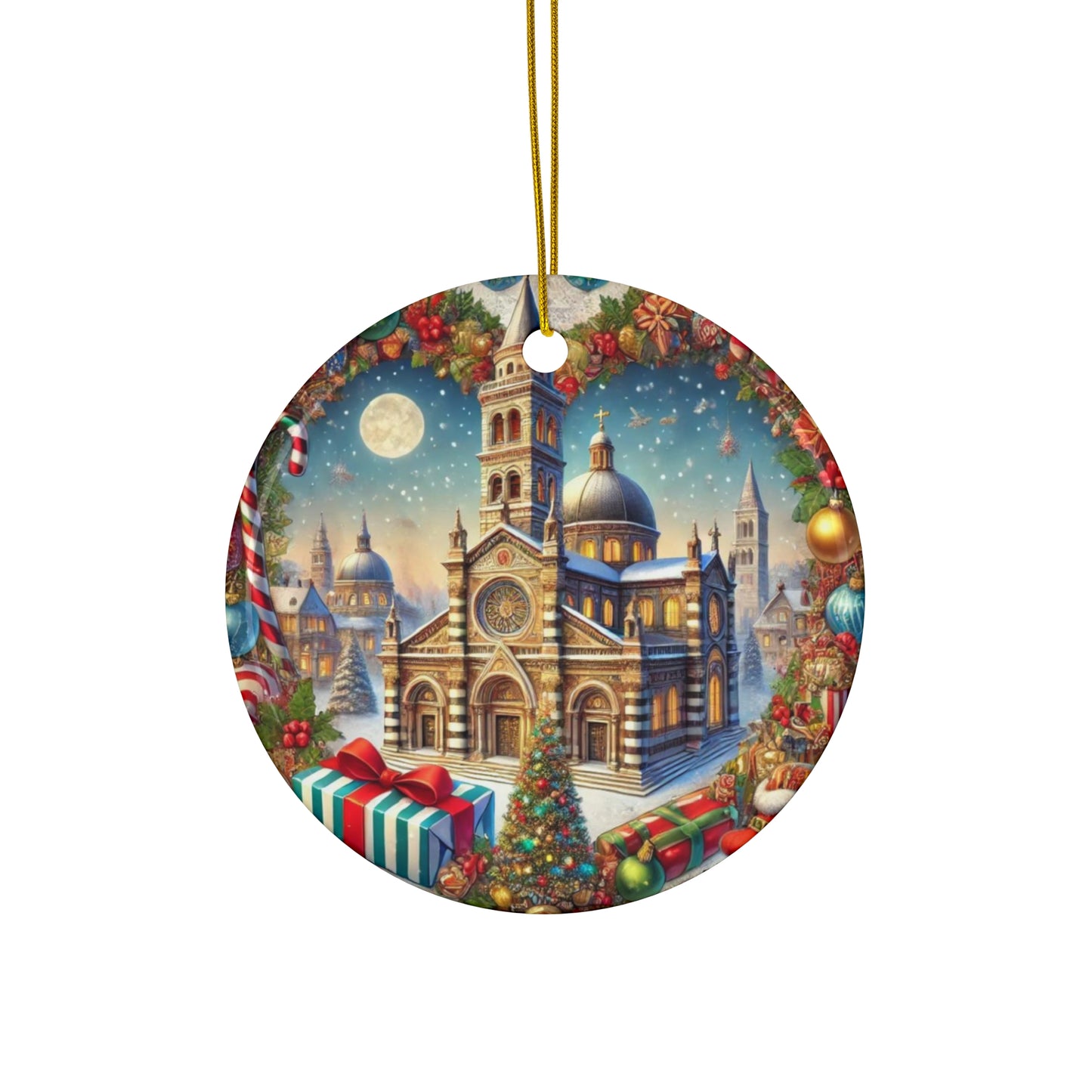 Ceramic Ornament, 4 Shapes