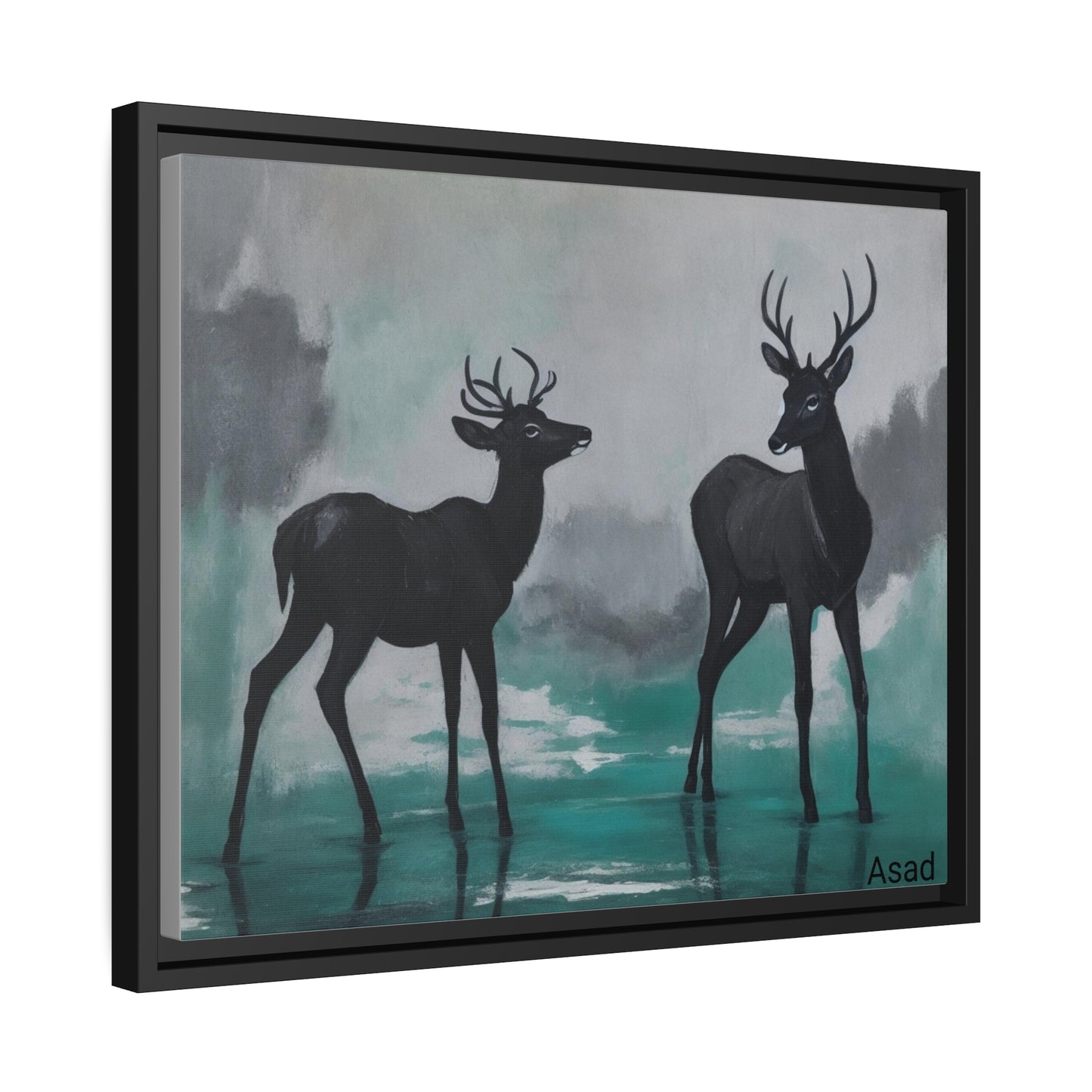 Matte Canvas, Black Frame
