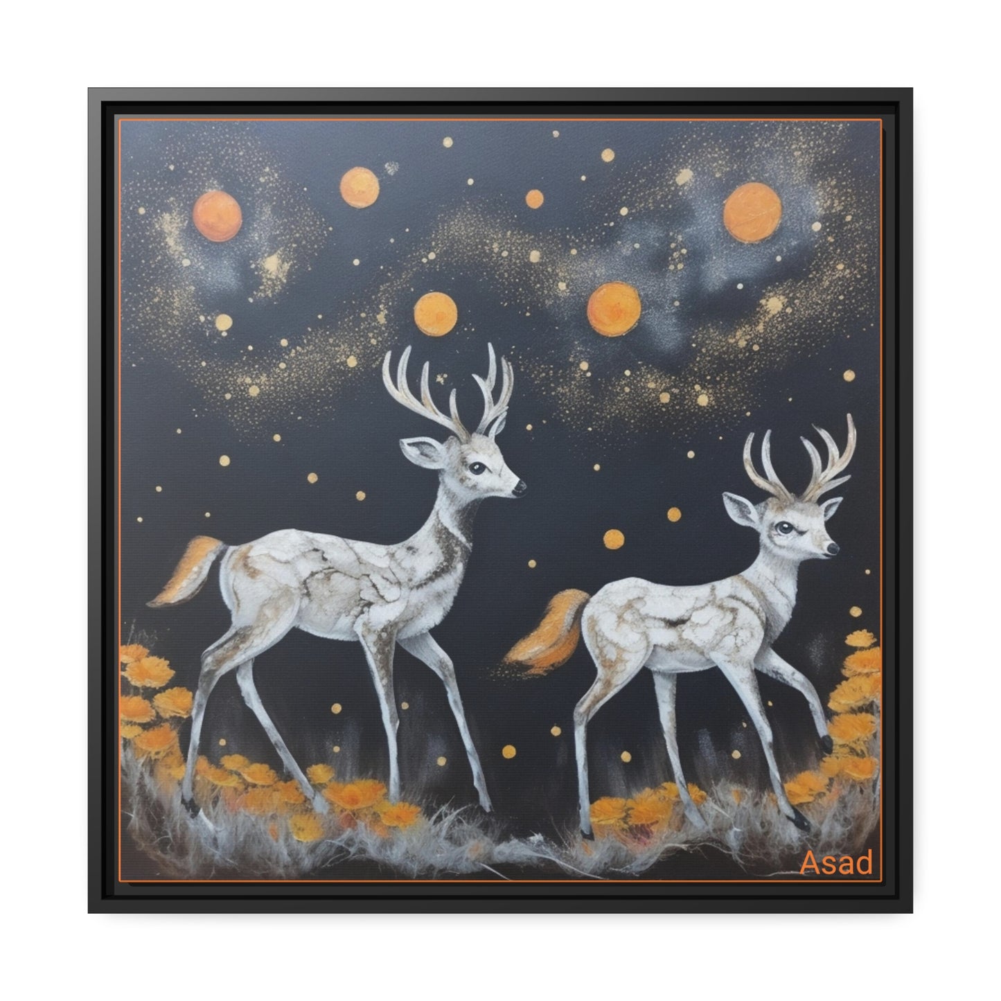 Matte Canvas, Black Frame