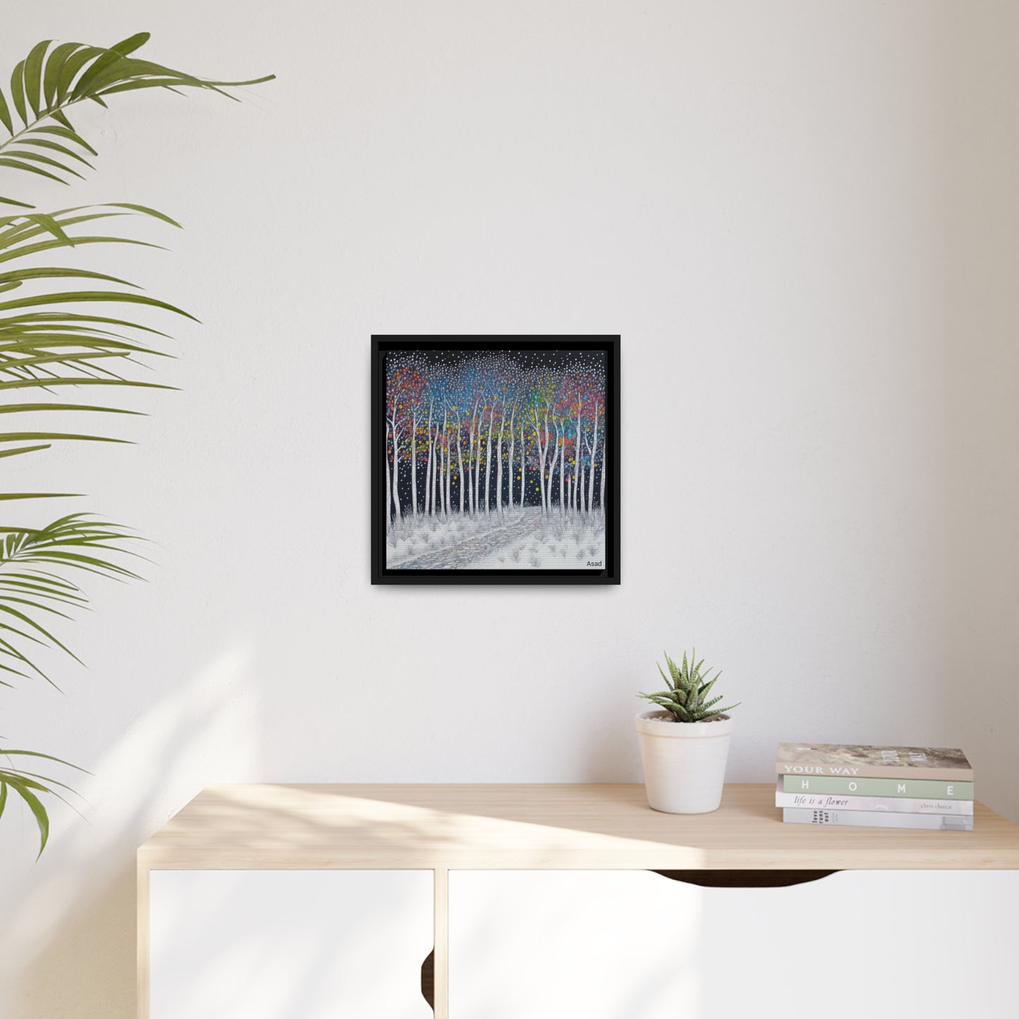 Matte Canvas, Black Frame