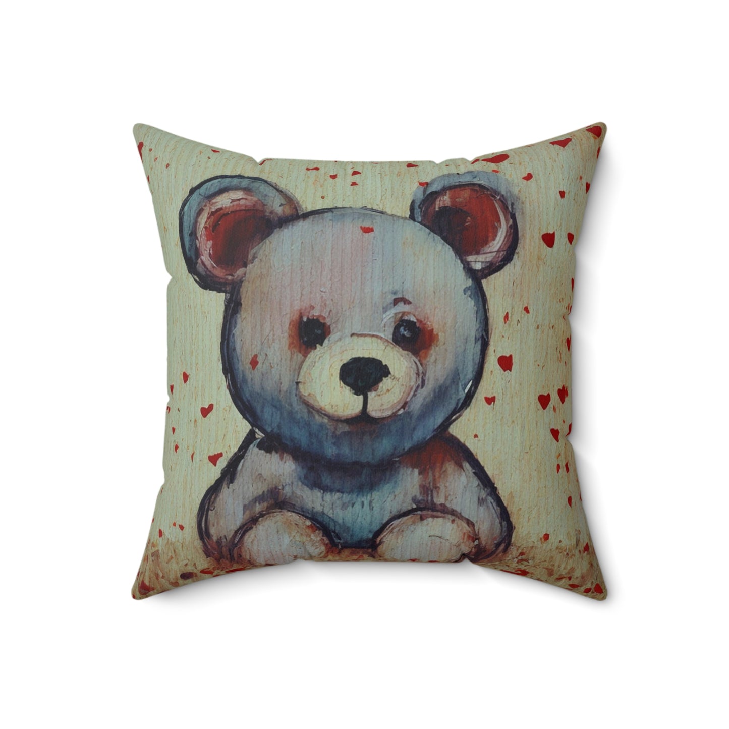 A Spun Polyester Square Pillow