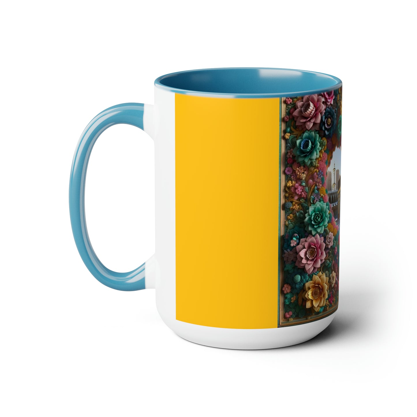 Two-Tone Coffee Mugs, 15oz
