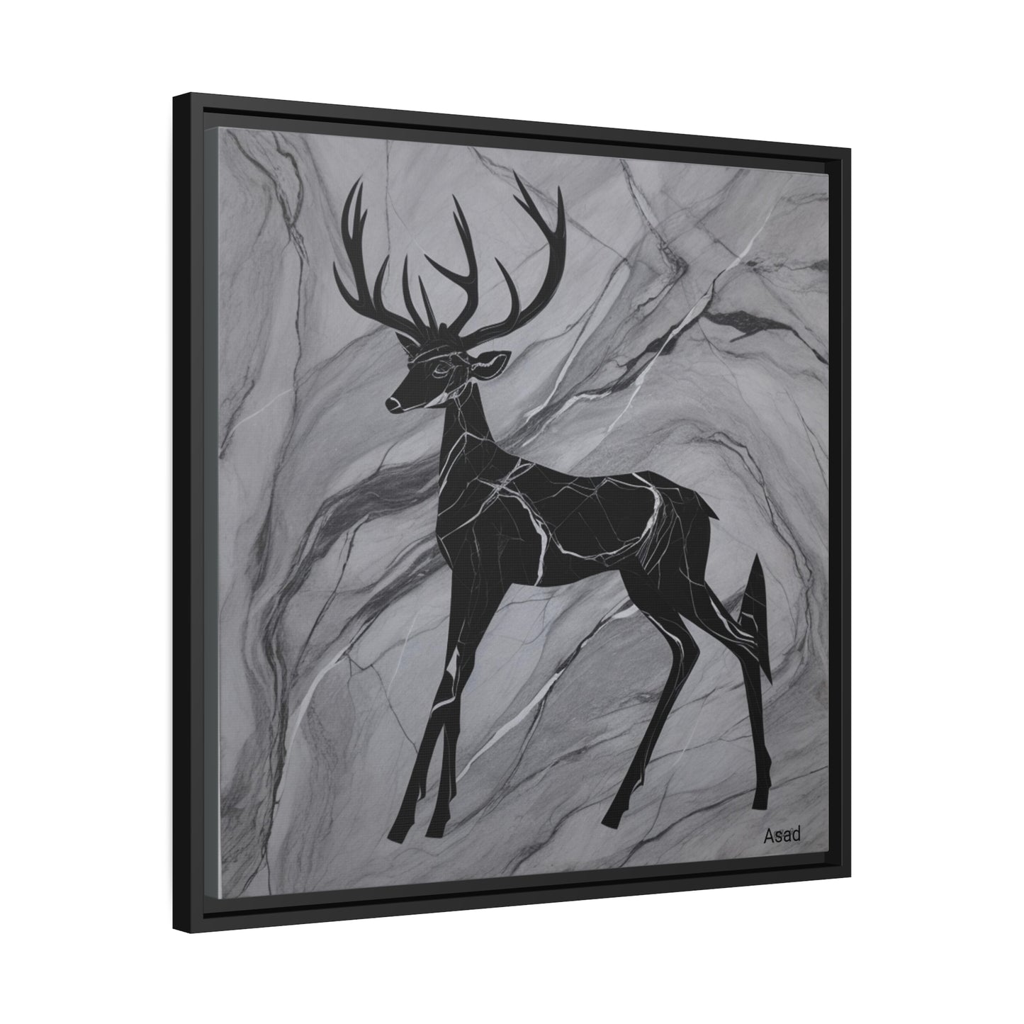 Matte Canvas, Black Frame